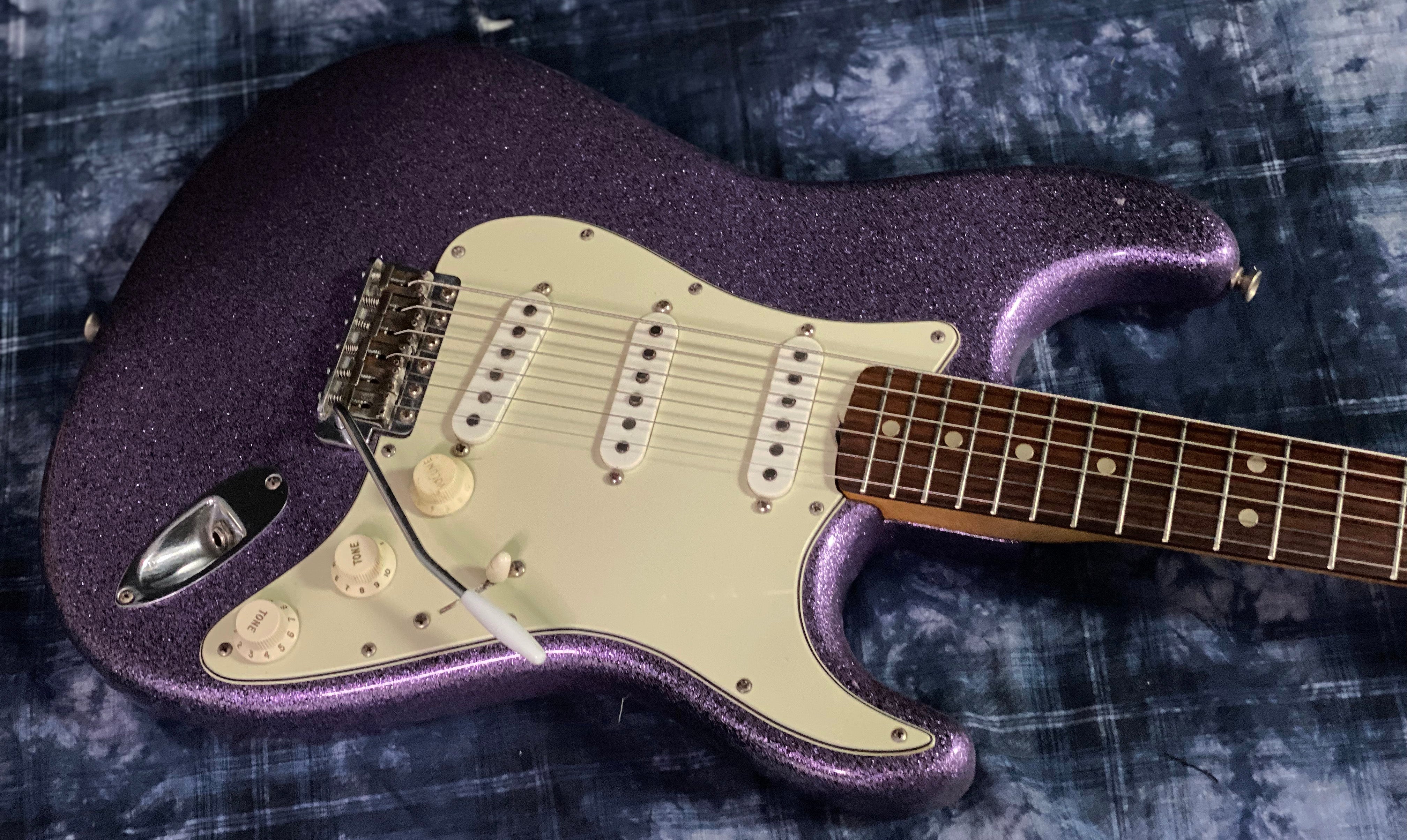 1965 Fender Stratocaster - Original Purple Sparkle Finish! Ultra RARE! 100% Stock! Weighs 7.9lbs