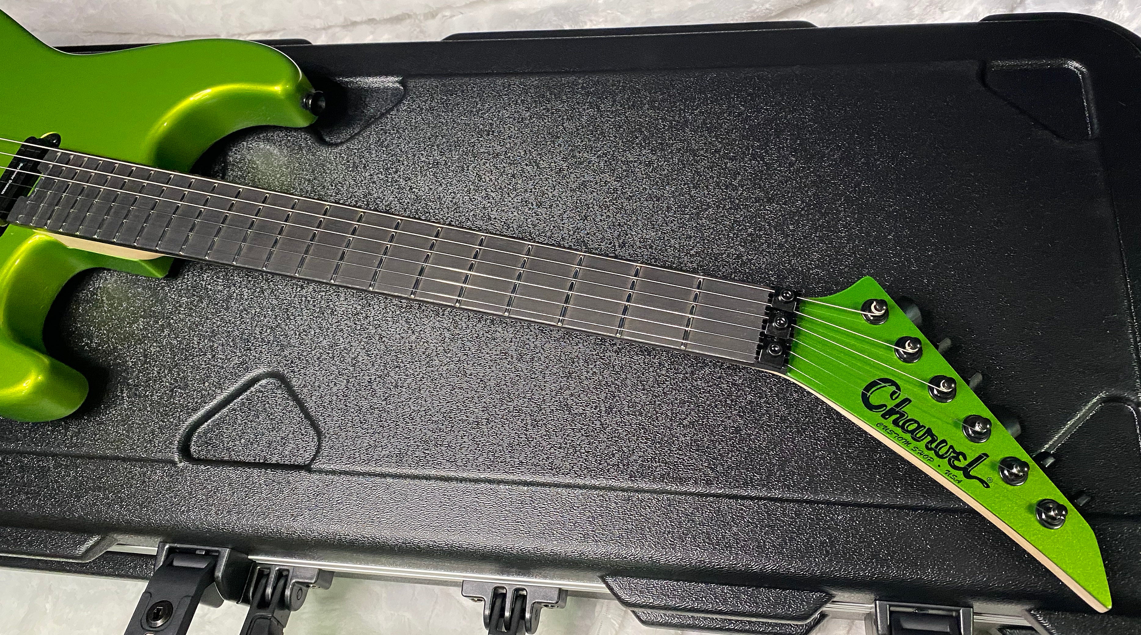 NEW ! Charvel USA Custom Shop Limited Edition San Dimas HS - Lime Green Metallic Finish - Authorized Dealer - G07484