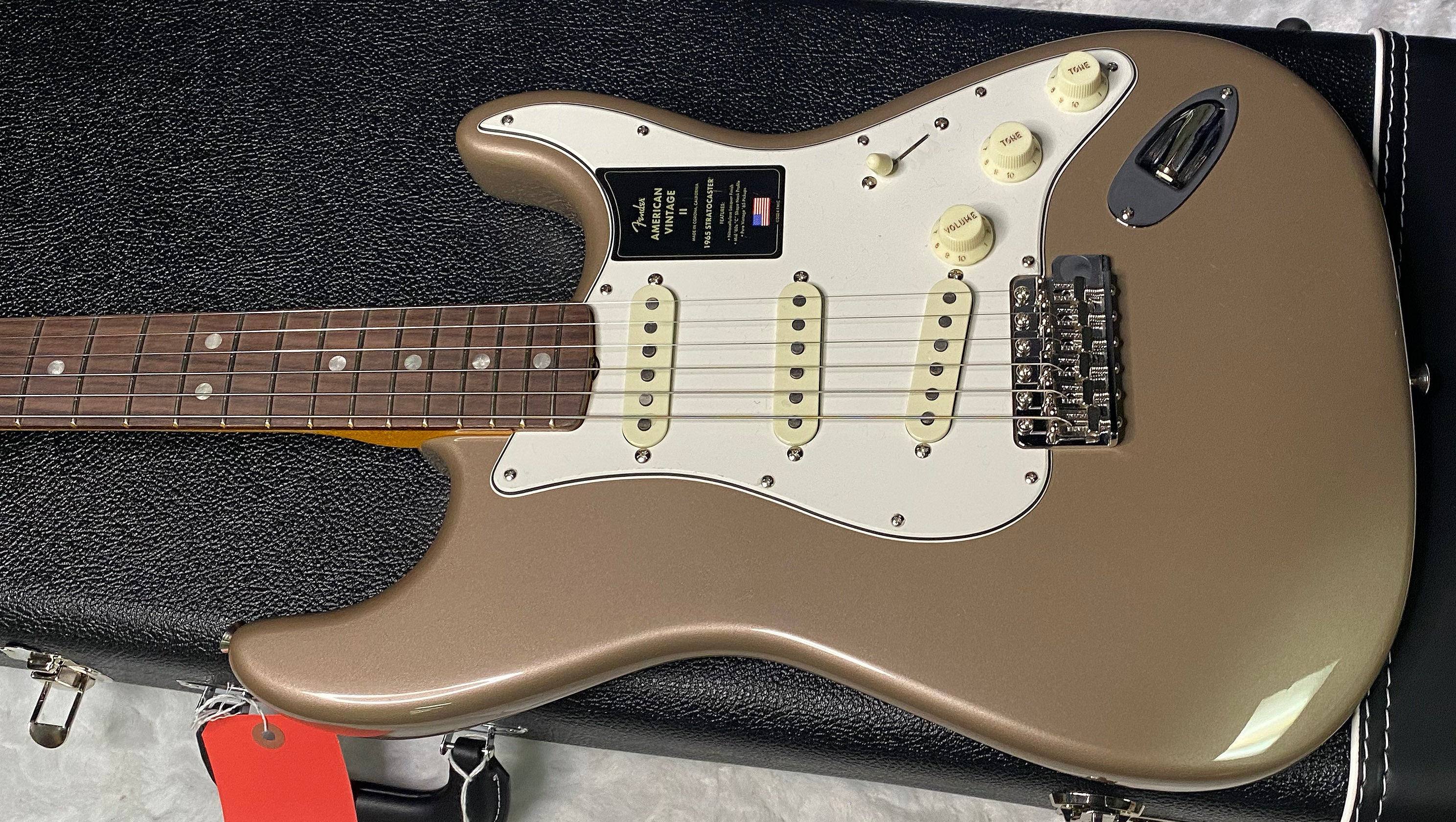 NEW! Fender American Vintage II 1965 Stratocaster - Shoreline Gold - 8.1lbs - Authorized Dealer - G07491
