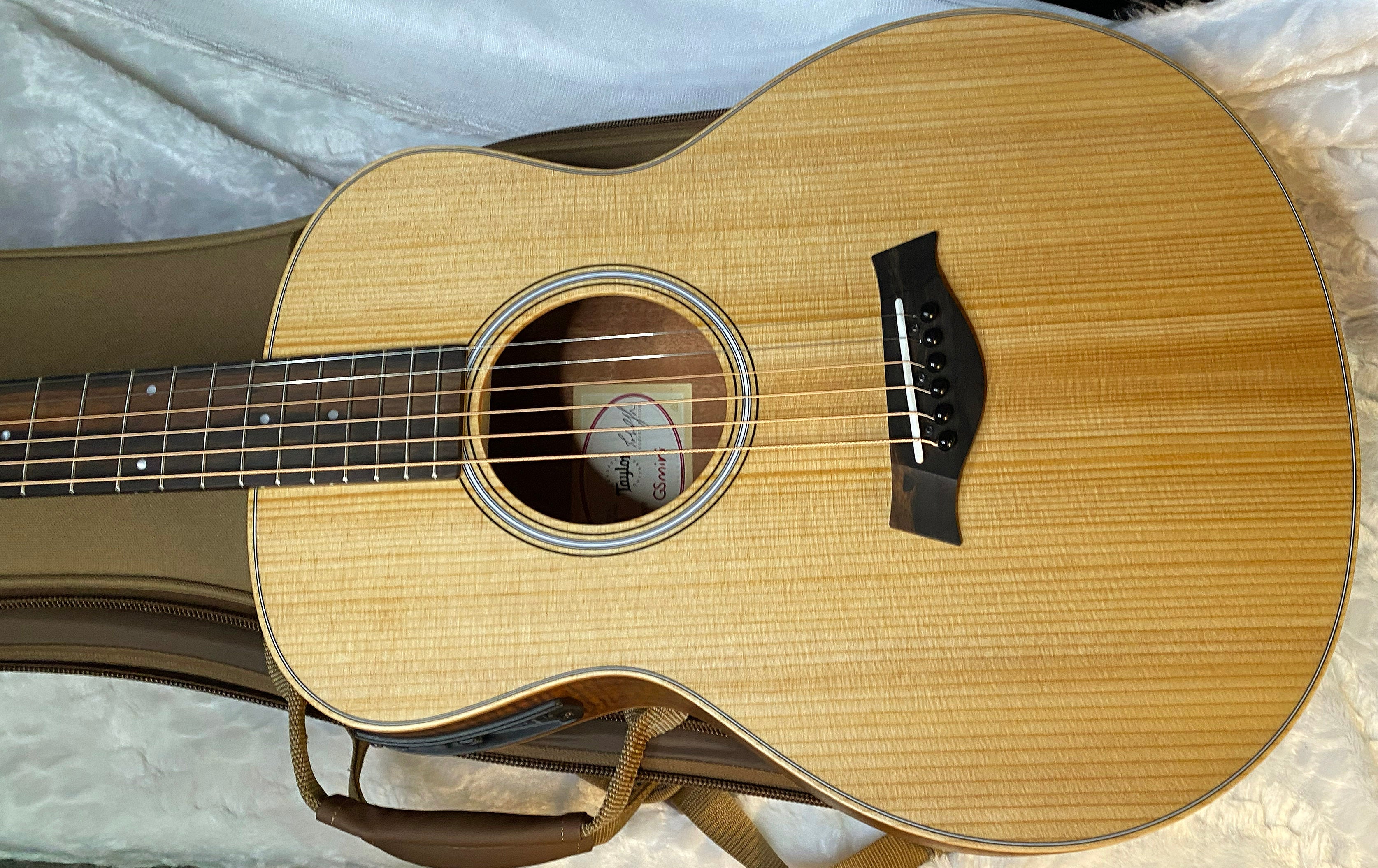 NEW! Taylor GS Mini-e LTD AAA Figured Koa - Natural - Authorized Dealer - Absolutely Beautiful! 3.7lbs - Gig Bag - Authorized Dealer - G06042