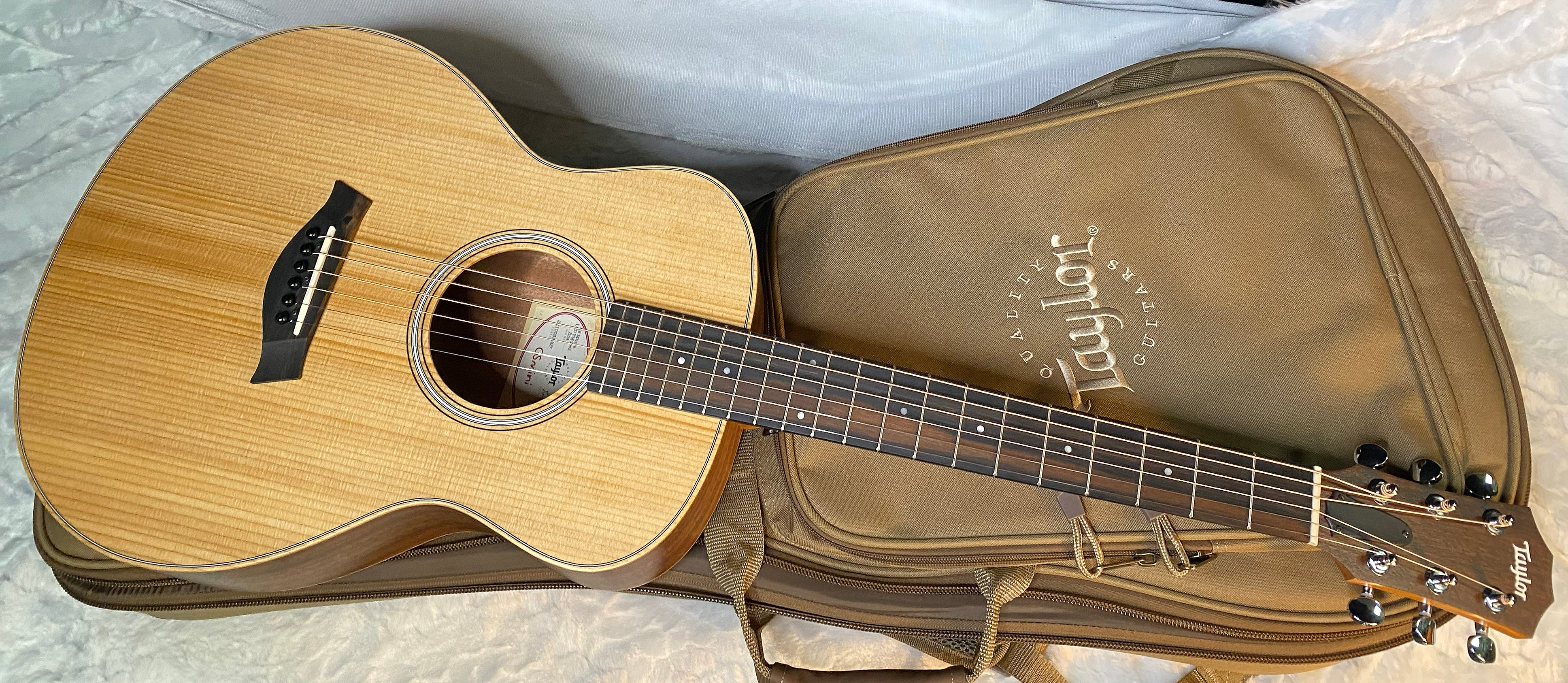 NEW! Taylor GS Mini-e LTD AAA Figured Koa - Natural - Authorized Dealer - Absolutely Beautiful! 3.7lbs - Gig Bag - Authorized Dealer - G06042