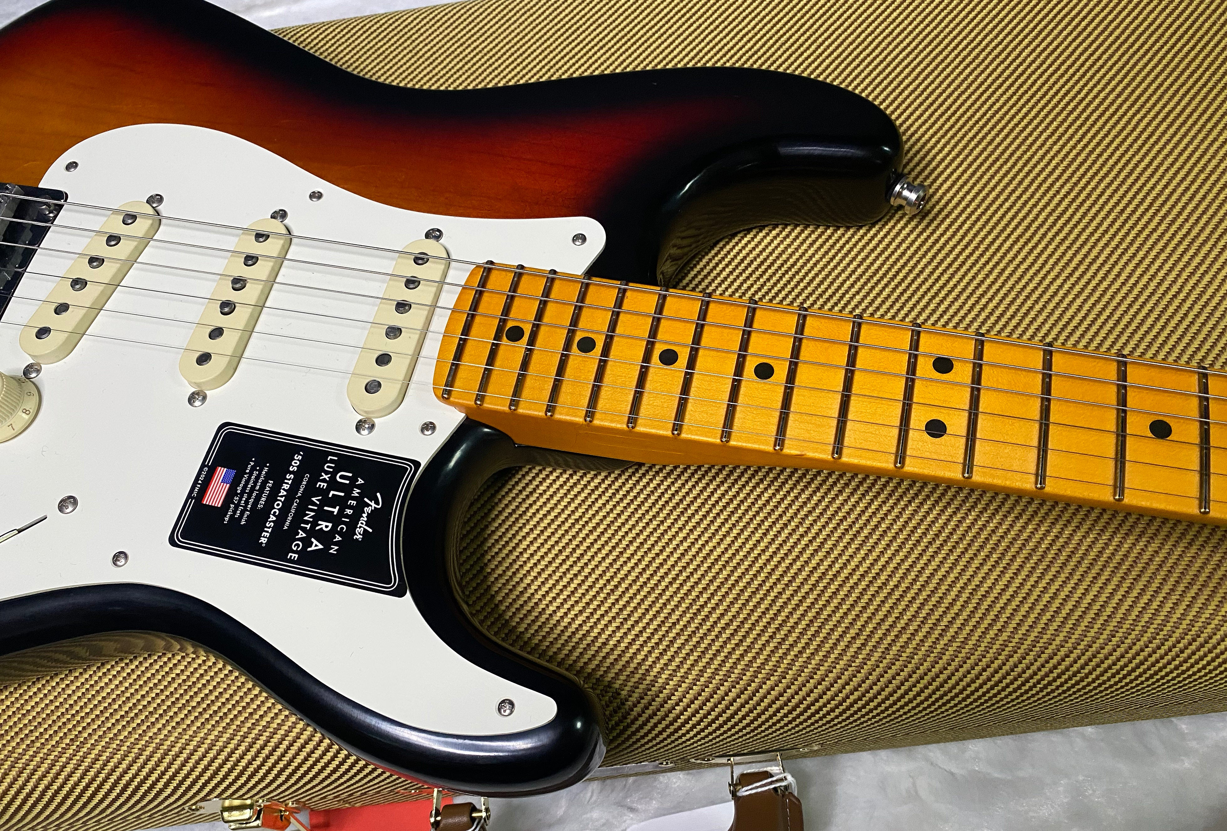 NEW! Fender American Ultra Luxe Vintage '50s Stratocaster - 3-Color Sunburst - Authorized Dealer - Sunburst - 7.6lbs - G07489