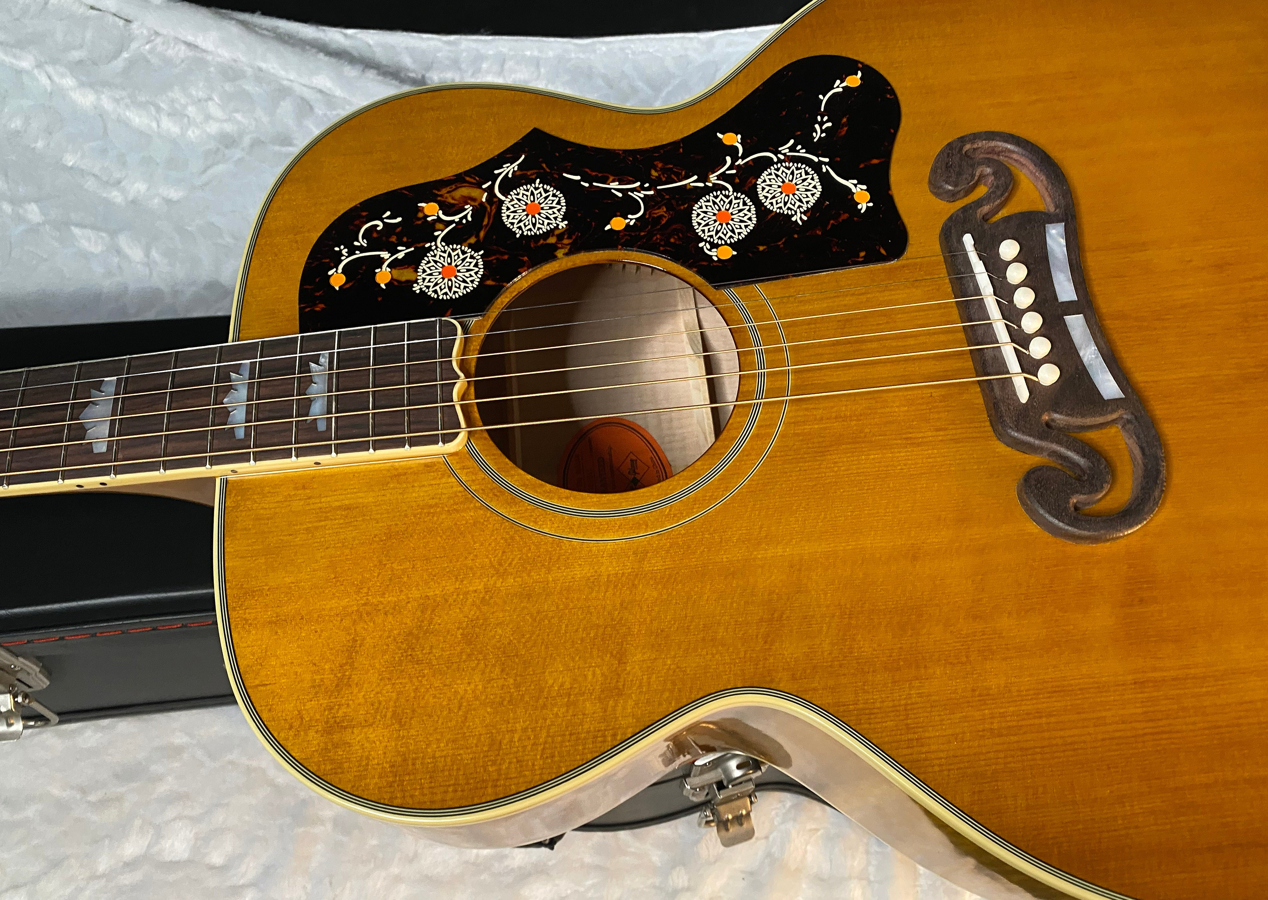 NEW ! Epiphone Inspired by 1957 Gibson SJ-200 J-200 Original Case - Authorized Dealer - 5.3lbs - G05401