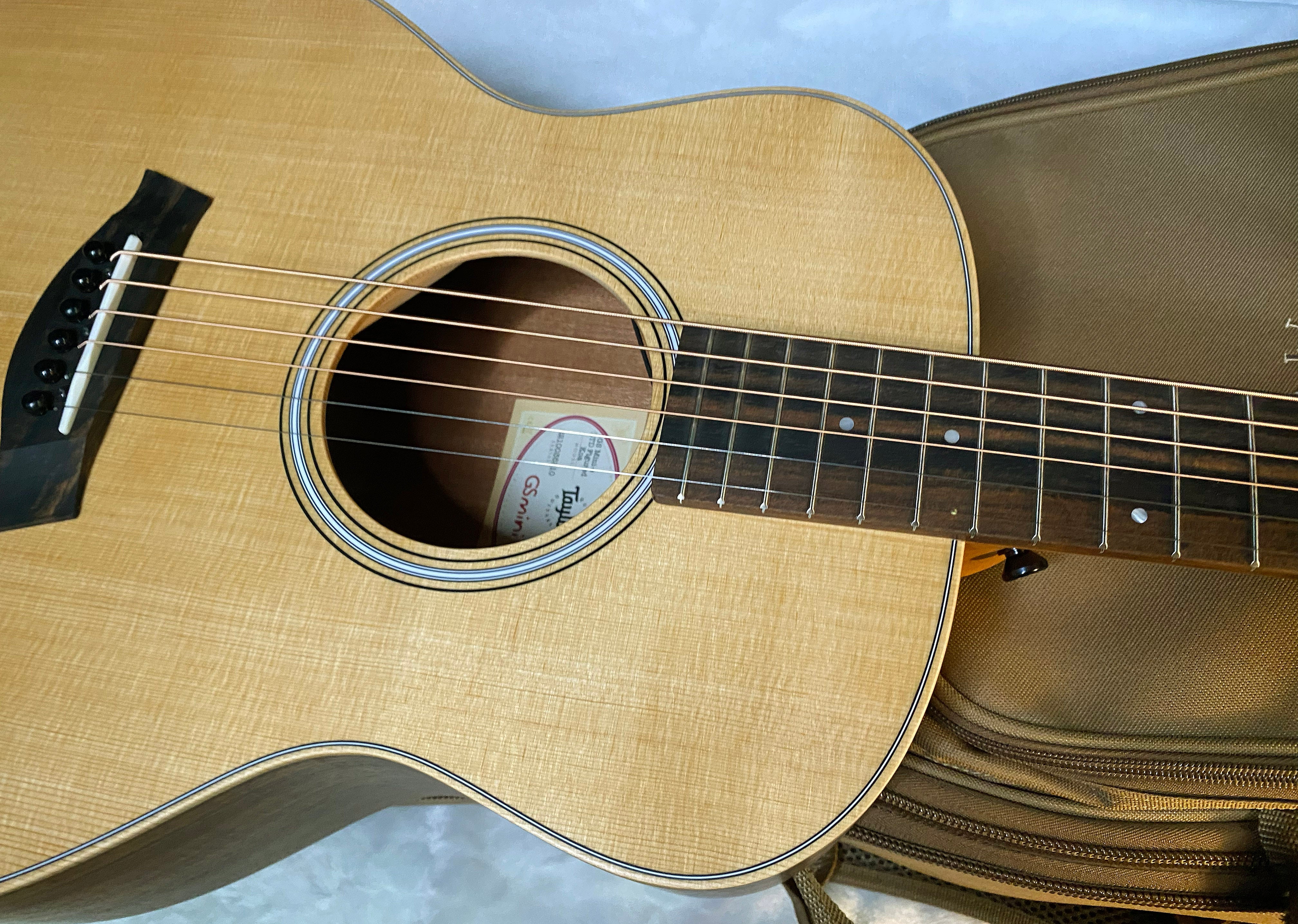 NEW! Taylor GS Mini-e LTD AAA Figured Koa - Natural - Authorized Dealer - Absolutely Beautiful! 3.8lbs - Gig Bag - Authorized Dealer - G06041