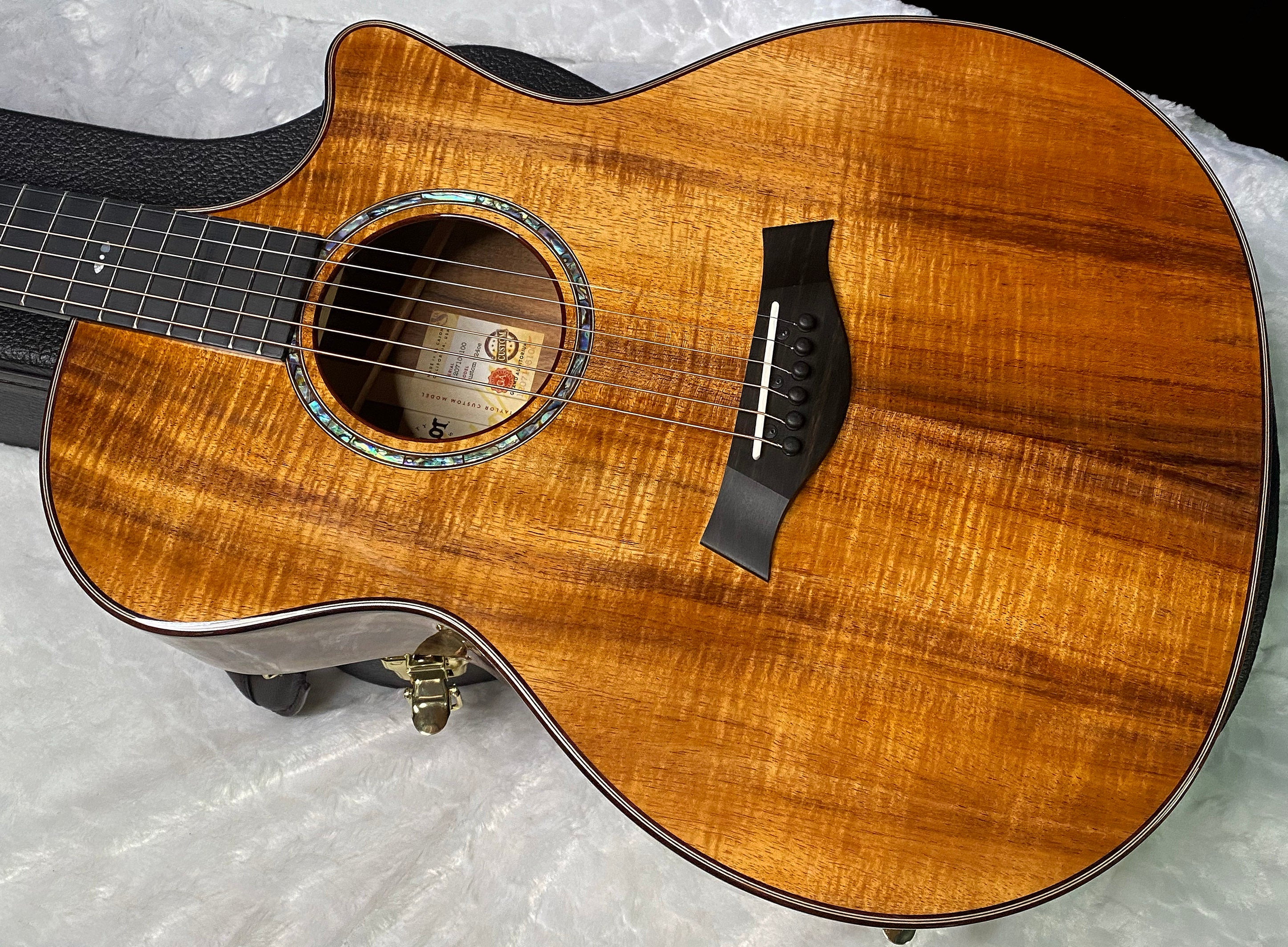 NEW! Taylor Custom 724ce Acoustic-Electric Guitar - Natural Gloss - AAAAA Hand Picked Koa - 4.7lbs - WOW! Authorized Dealer - G07514