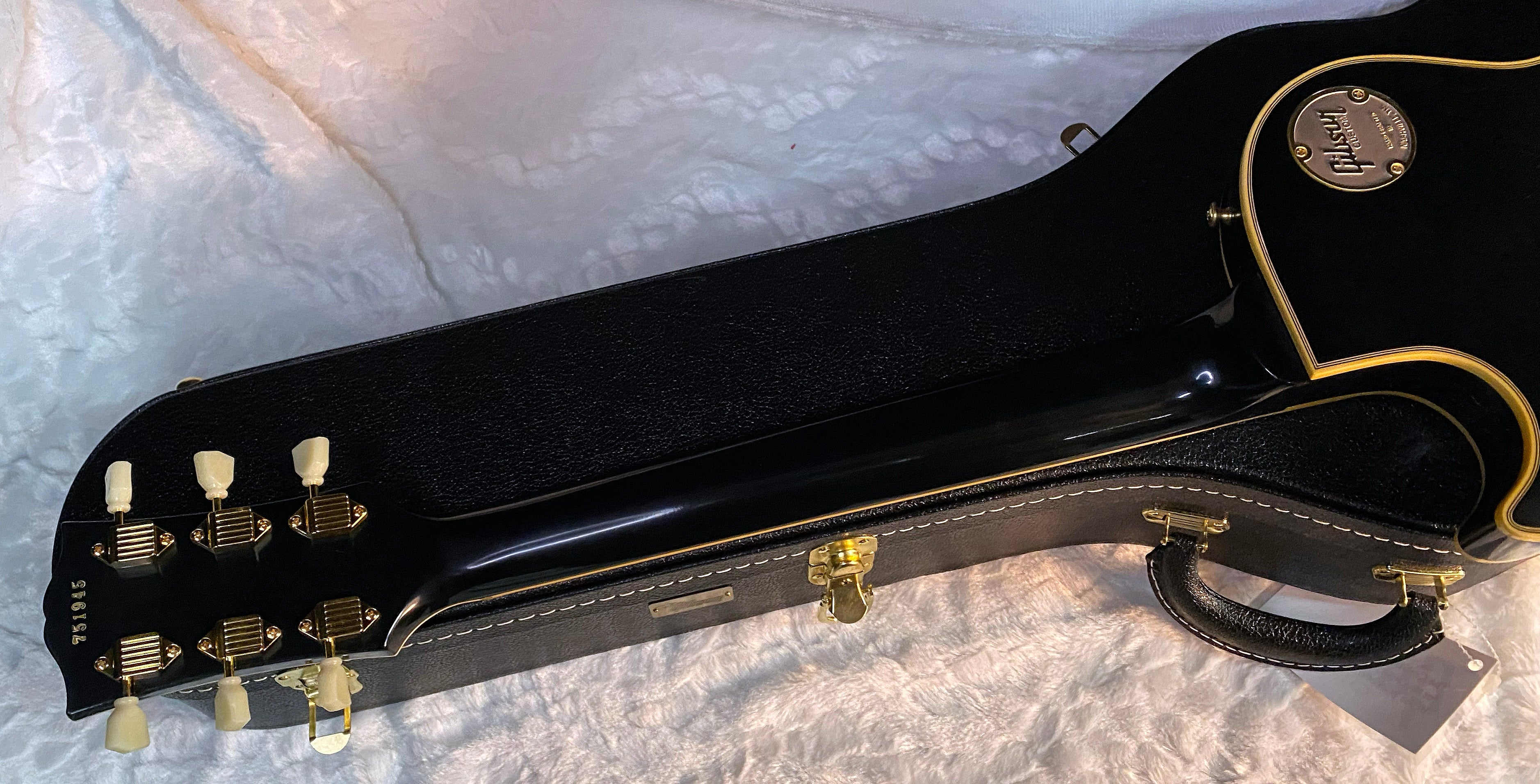 NEW! Gibson Custom Shop Historic 3-Pickup '57 Les Paul Custom Black Beauty Reissue - Ebony VOS - Authorized Dealer - Only 9.45 lbs! G06071