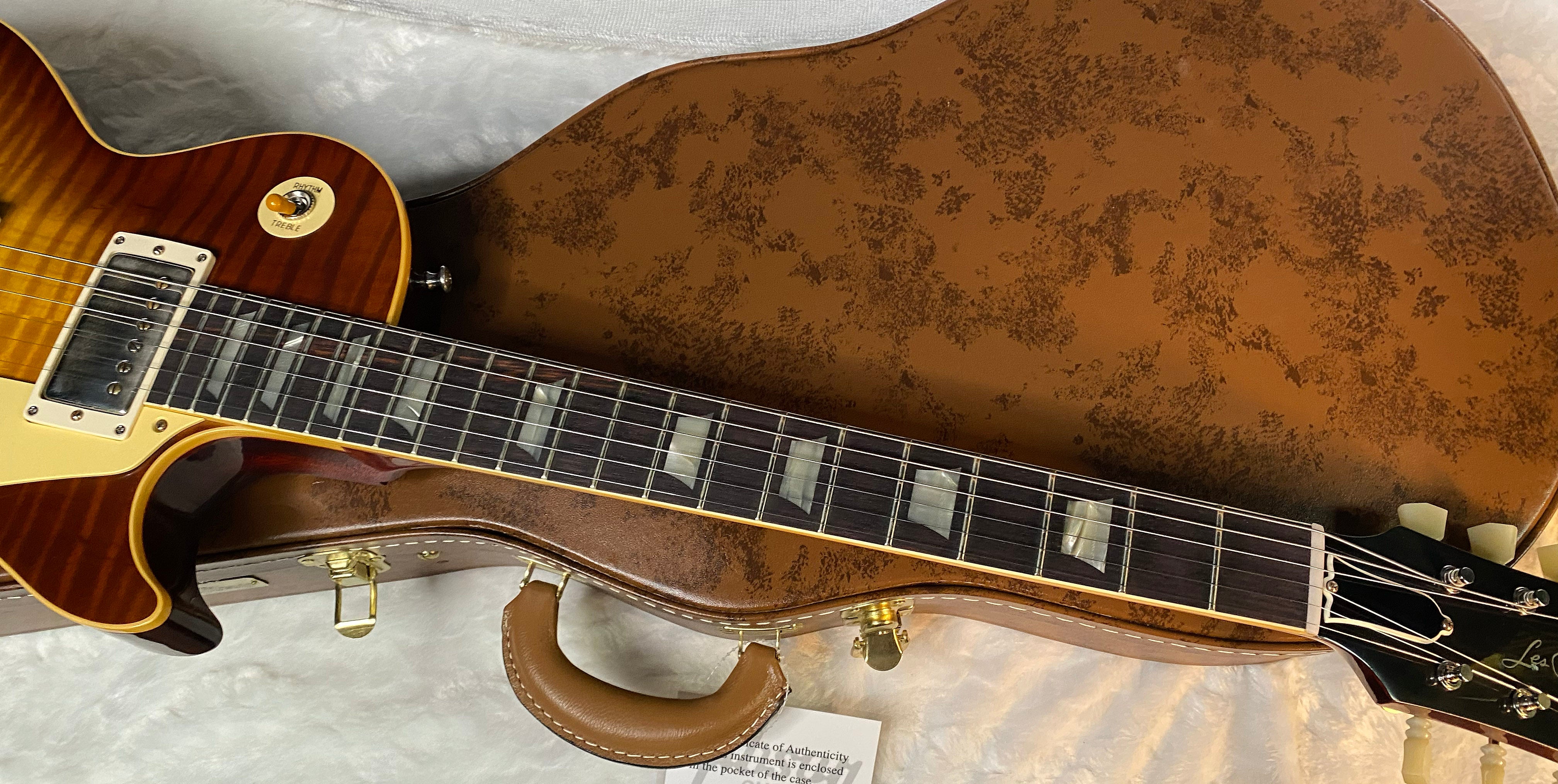 NEW! Gibson Custom 1960 Les Paul Standard Reissue VOS - Iced Tea Burst - Authorized Dealer - ONLY 8.35 lbs - G06067
