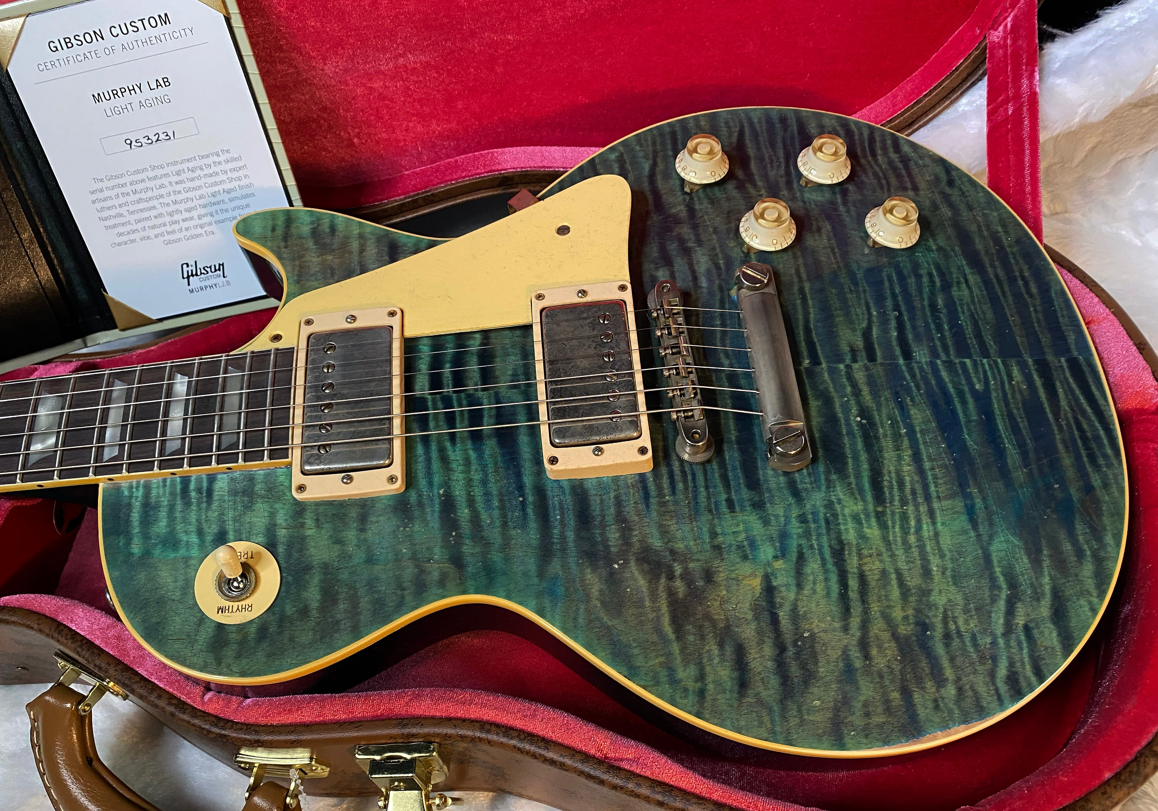 NEW! Gibson Custom 1959 Les Paul Standard Reissue Electric Guitar - Ocean Magenta, Light Aged - Greatest Hits II - Authorized Dealer - 8.3lbs - G06063