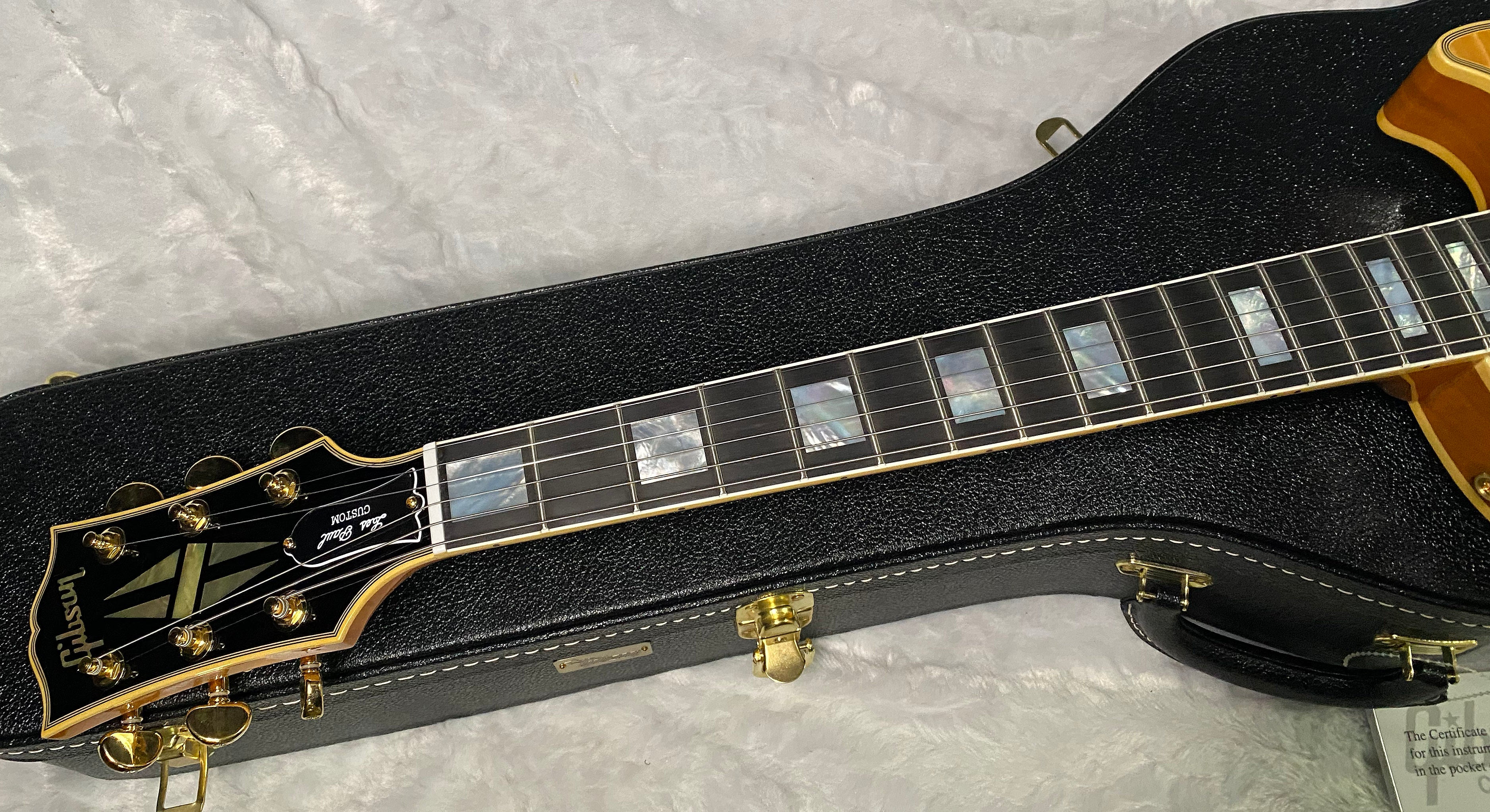 NEW! Gibson Dealer Select Custom Shop Les Paul Custom - Wild AAA Figured Flame Top - Antique Natural - Authorized Dealer - 8.7 lbs - G06799