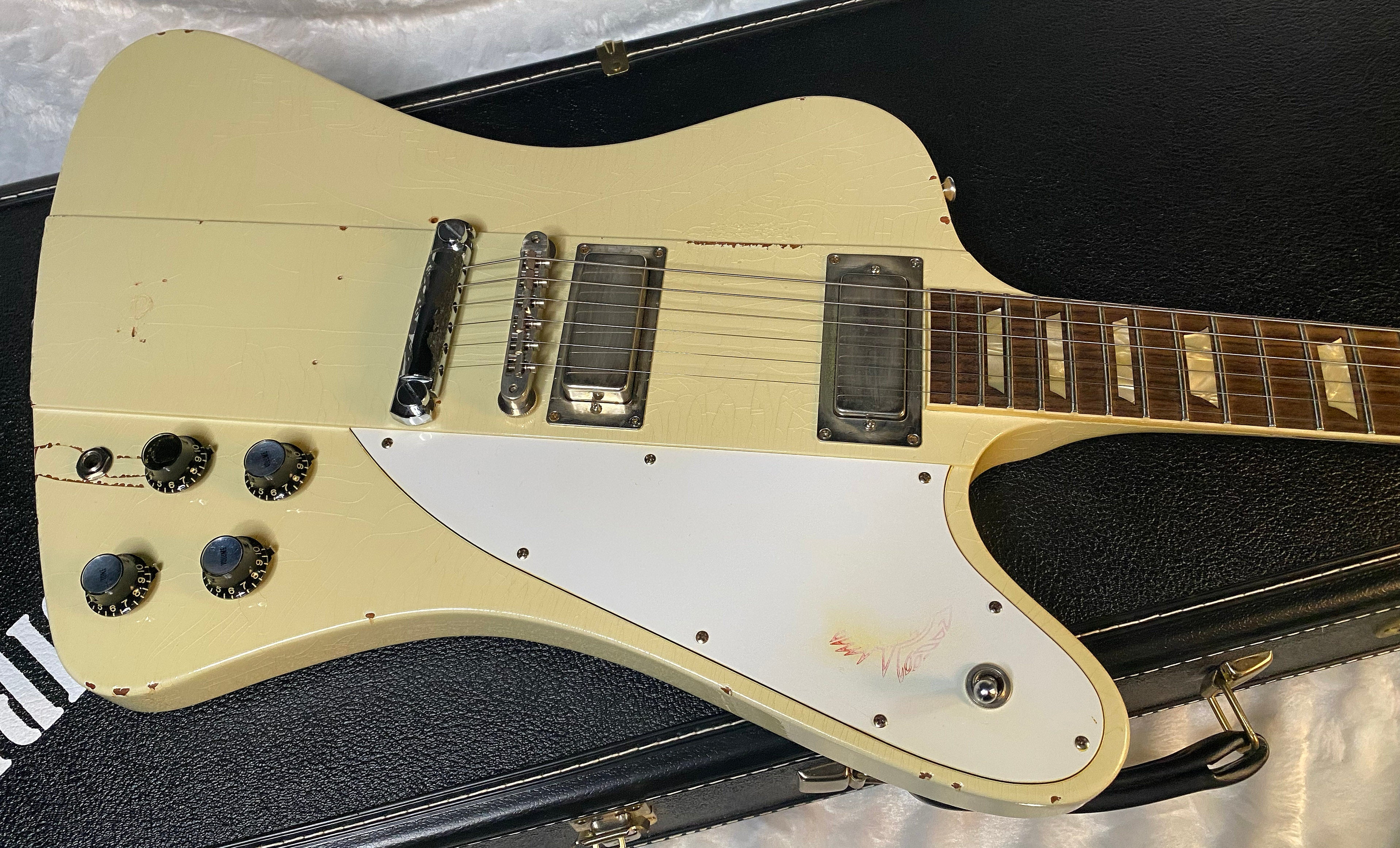 2022 Gibson 64 Firebird V Johnny Winter Murphy Lab Aged - Polaris White - Authorized Dealer - RARE! 8.2lbs - JWFB028