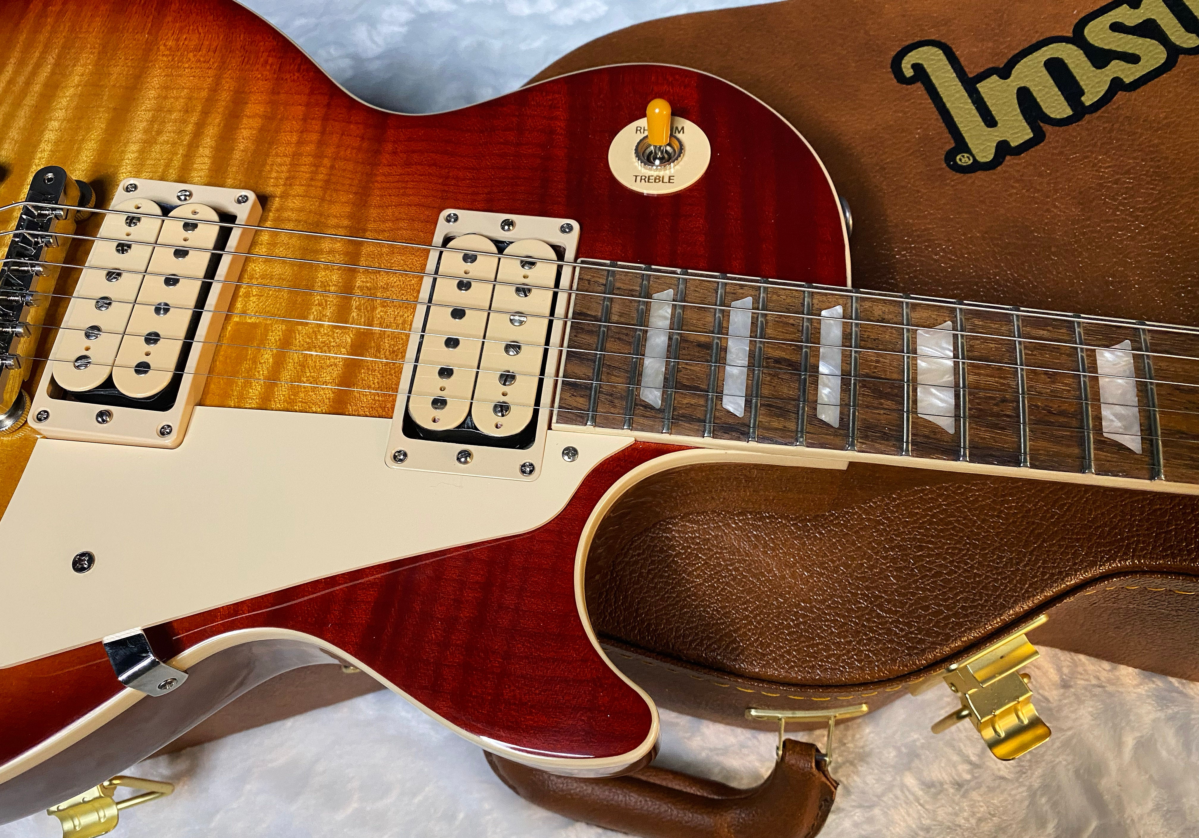 NEW ! Gibson Les Paul Standard '50s Double Trouble Electric Guitar - Amazing Flame! Vintage Bourbon Burst - Authorized Dealer - 8.6lbs - G06142