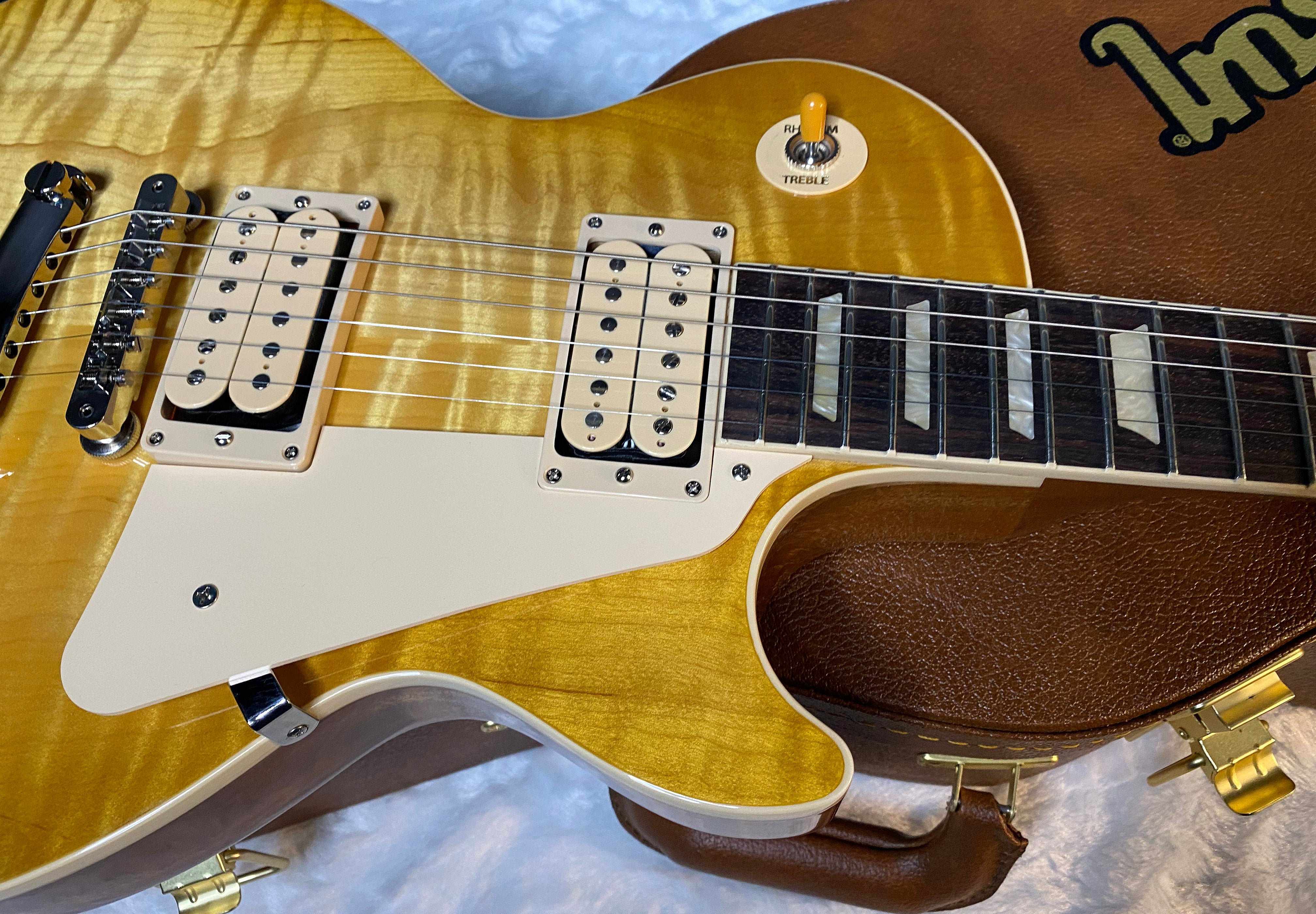 NEW ! Gibson Les Paul Standard '50s Double Trouble Electric Guitar - Wild Quilt / Flame Top - Vintage Honey Burst - Authorized Dealer -9.4 lbs - G06143