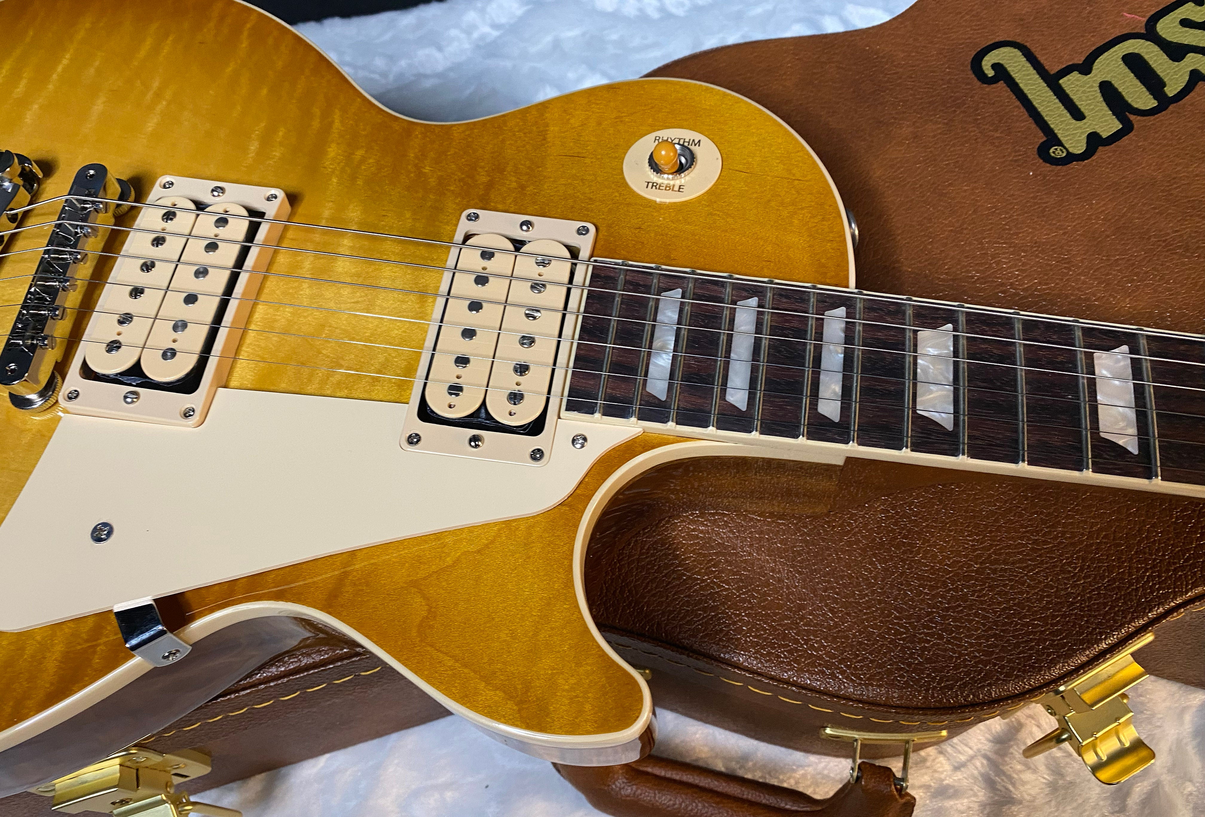 NEW ! Gibson Les Paul Standard '50s Double Trouble Electric Guitar - Quilt / Flame Top - Vintage Honey Burst - Authorized Dealer - 8.9lbs - G06149