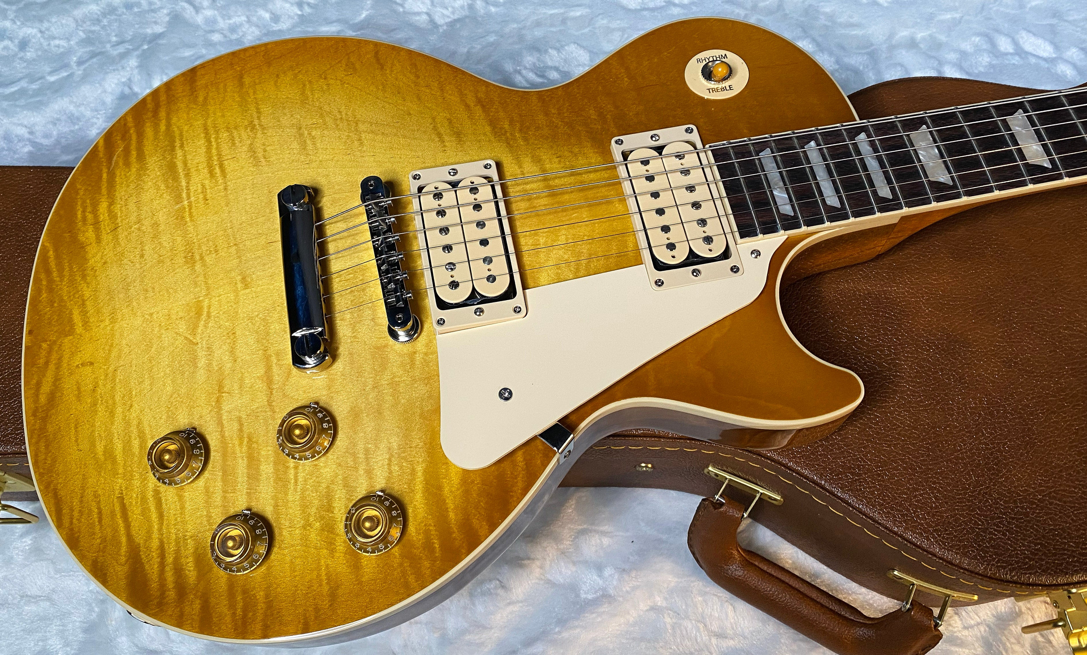 NEW ! Gibson Les Paul Standard '50s Double Trouble Electric Guitar - Quilt / Flame Top - Vintage Honey Burst - Authorized Dealer - 8.9lbs - G06149