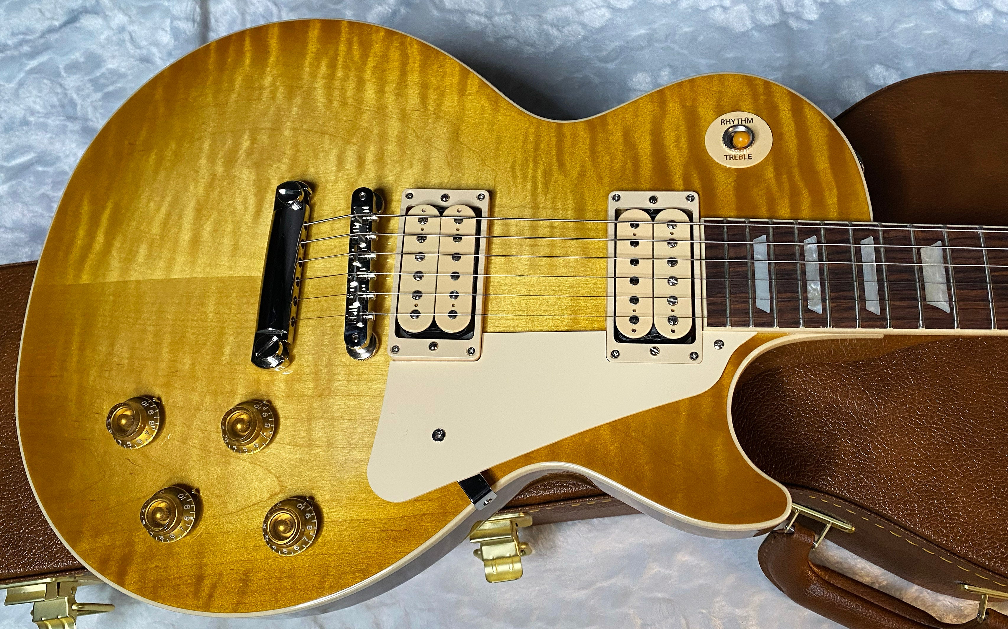 NEW ! Gibson Les Paul Standard '50s Double Trouble Electric Guitar - Quilt / Flame Top - Vintage Honey Burst - Authorized Dealer -9.75 lbs - G06139