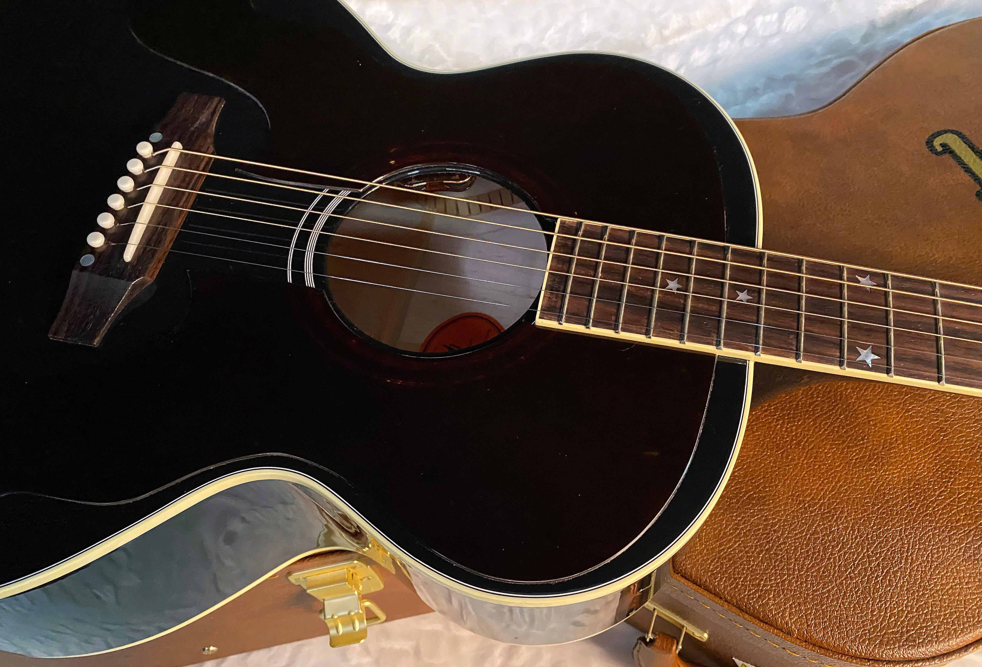 NEW ! Gibson Acoustic Everly Brothers J-180 Acoustic-Electric Guitar - Ebony - Authorized Dealer - 5lbs - G04724