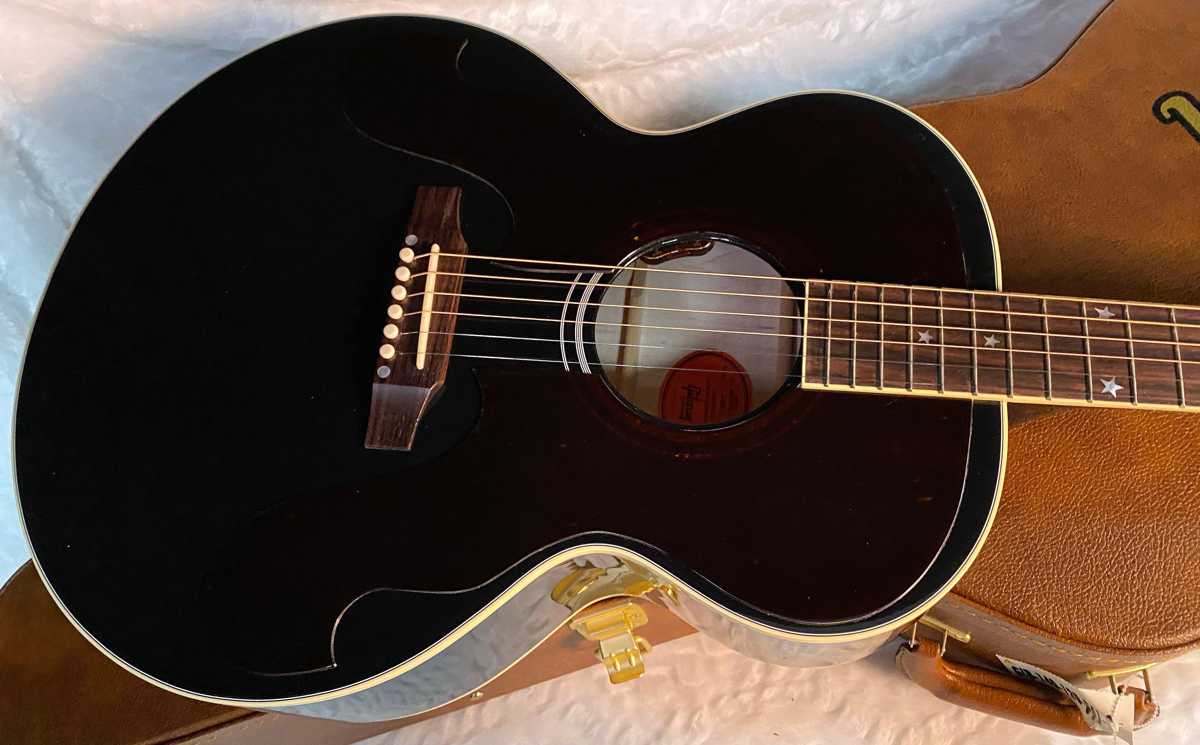 NEW ! Gibson Acoustic Everly Brothers J-180 Acoustic-Electric Guitar - Ebony - Authorized Dealer - 5lbs - G04724