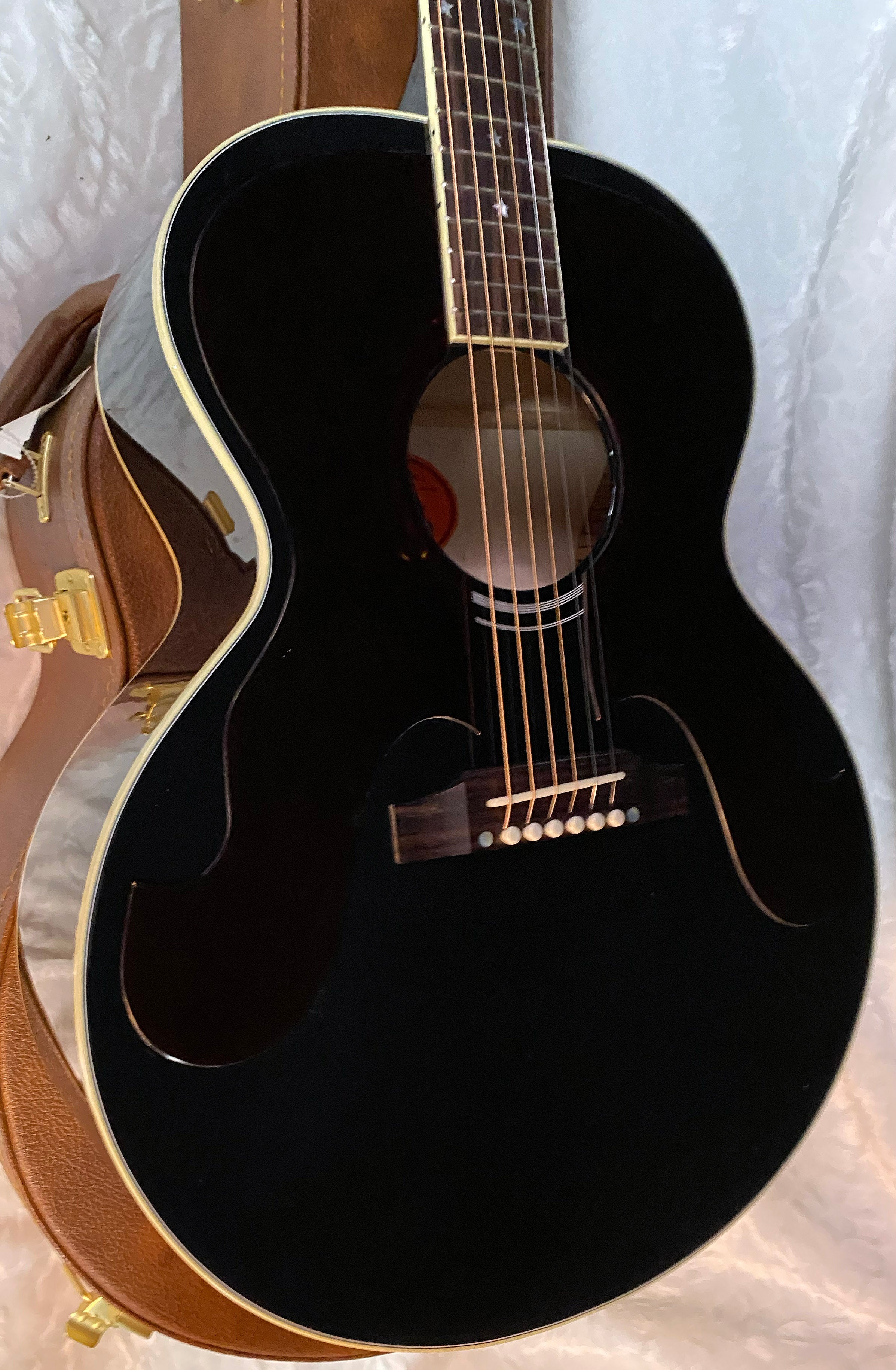 NEW ! Gibson Acoustic Everly Brothers J-180 Acoustic-Electric Guitar - Ebony - Authorized Dealer - 5lbs - G04724
