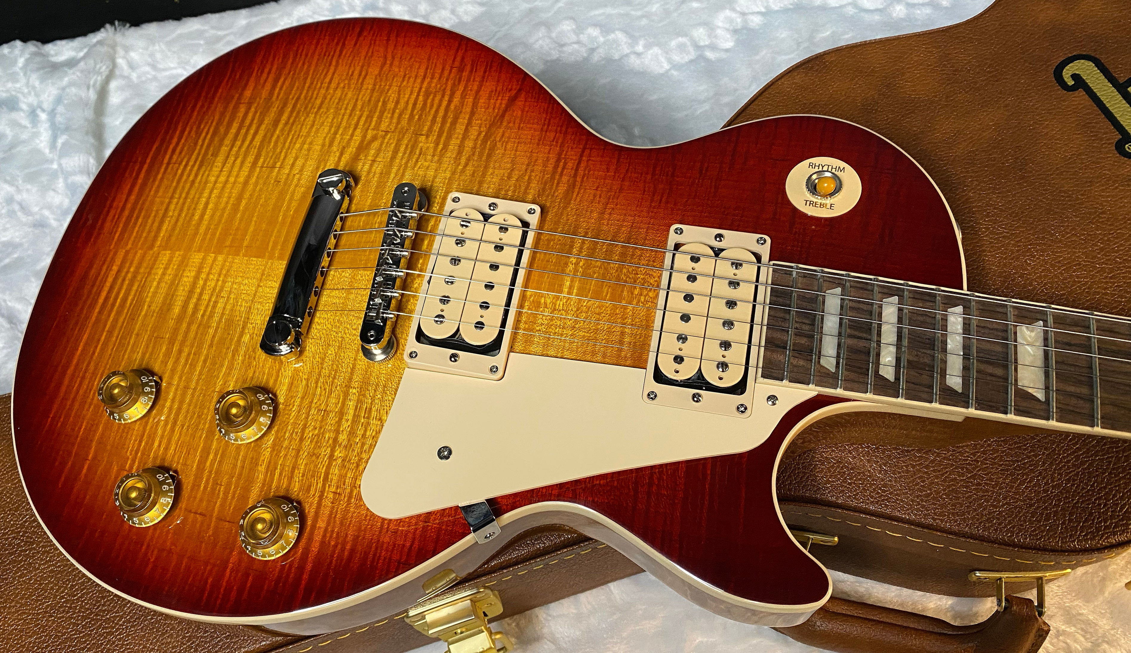 NEW ! Gibson Les Paul Standard '50s Double Trouble Electric Guitar - Great Flame! Vintage Bourbon Burst - Authorized Dealer - 8.9.bs - G06148