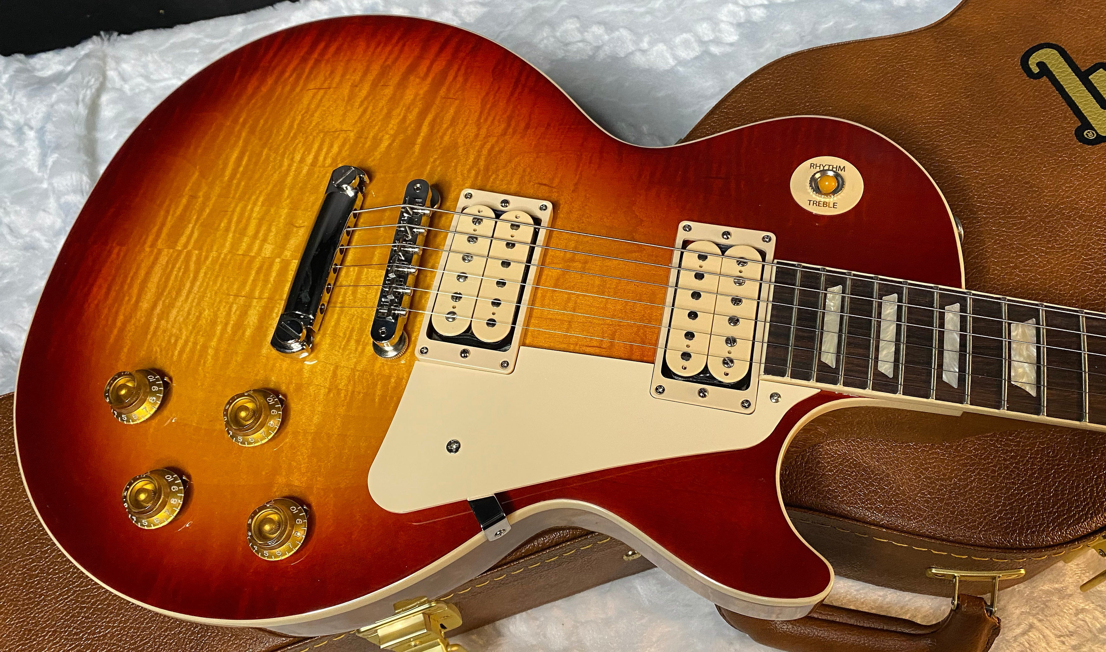 NEW ! Gibson Les Paul Standard '50s Double Trouble Electric Guitar - Curly Flame! Vintage Bourbon Burst - Authorized Dealer - 8.7lbs - G06141