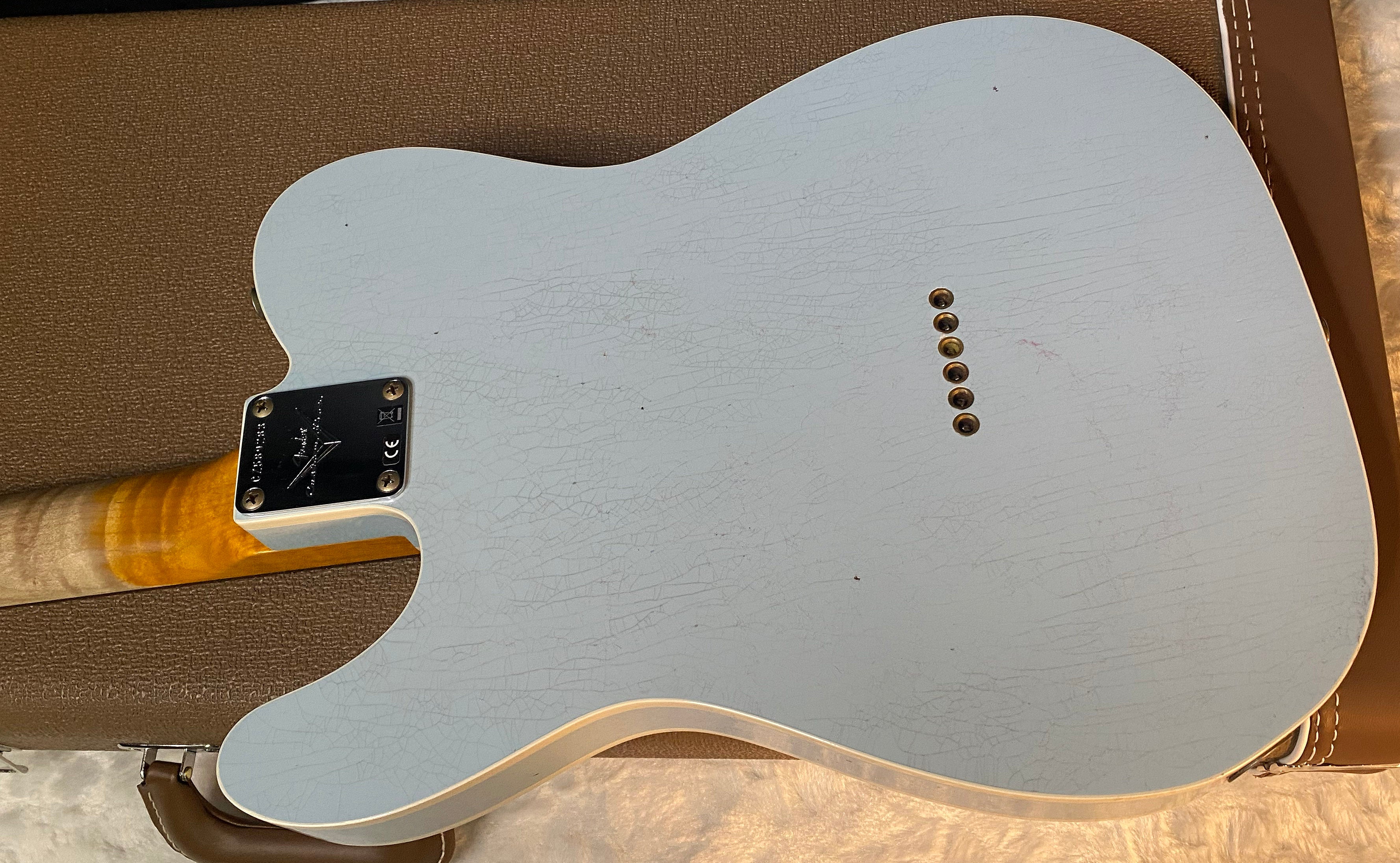 NEW! Fender Custom Shop Flamethrower Telecaster Custom - Journeyman Relic - Modern Specs - Texas Special Pick-Ups - AAAA Flamed Neck - Sonic Blue - Authorized Dealer - 7.3lbs - G06168