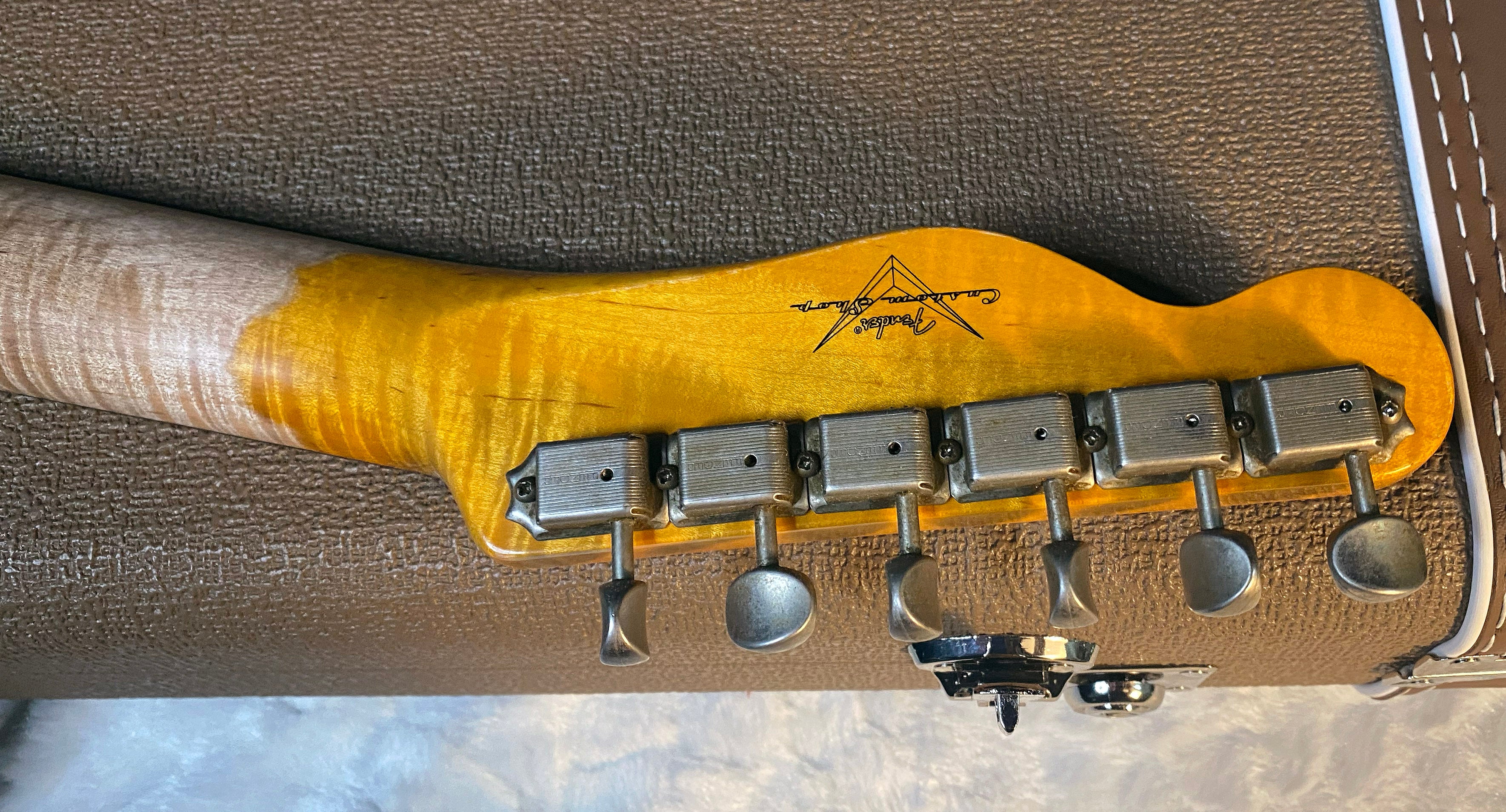 NEW! Fender Custom Shop Flamethrower Telecaster Custom - Journeyman Relic - Modern Specs - Texas Special Pick-Ups - AAAA Flamed Neck - Surf Green - Authorized Dealer - 7.35lbs - G06166