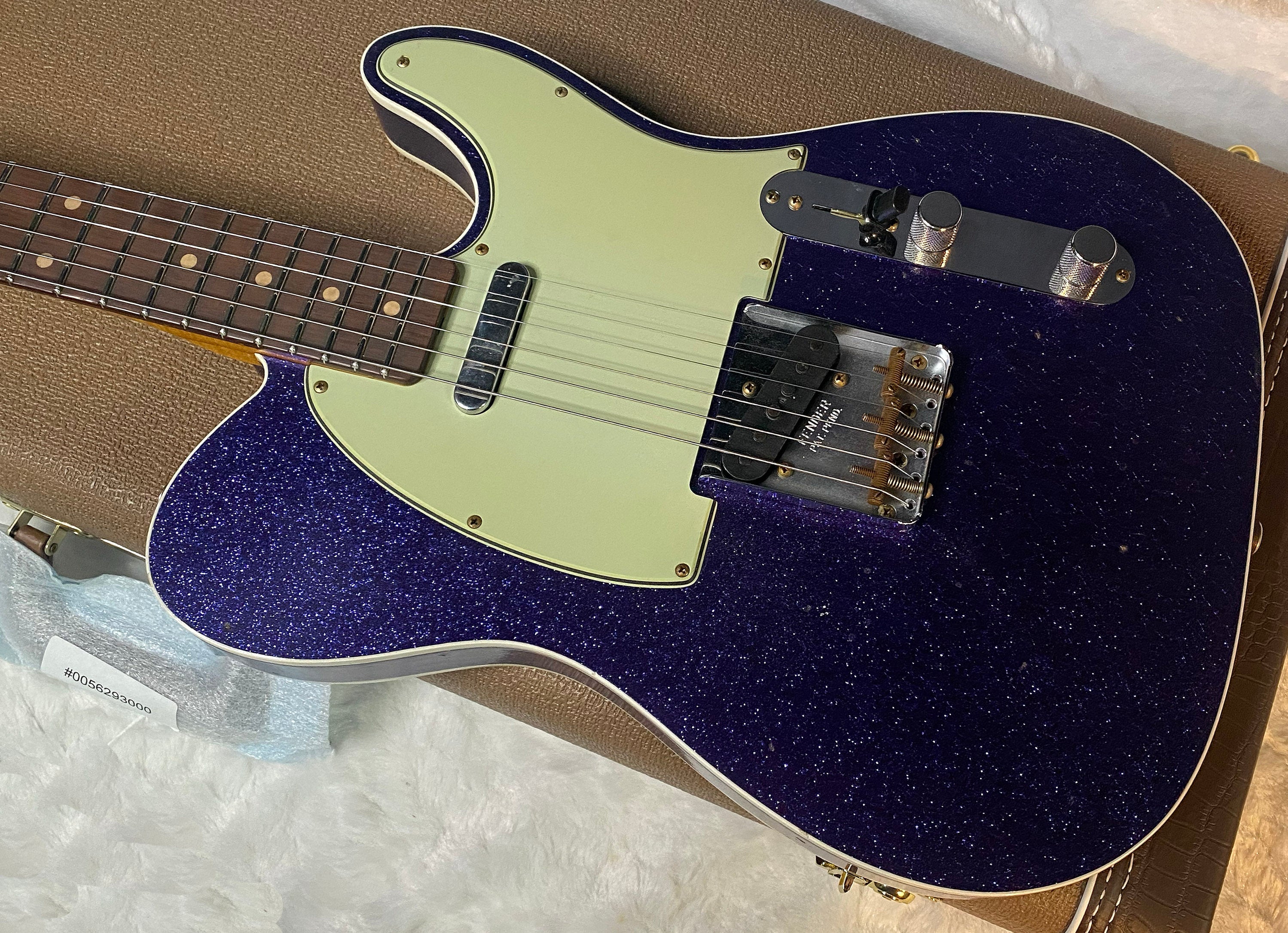 NEW! Fender Custom Shop Flamethrower Telecaster Custom - Journeyman Relic - Modern Specs - Texas Special Pick-Ups - AAAA Flamed Neck - Purple Sparkle - Authorized Dealer - 7.6lbs - G06941