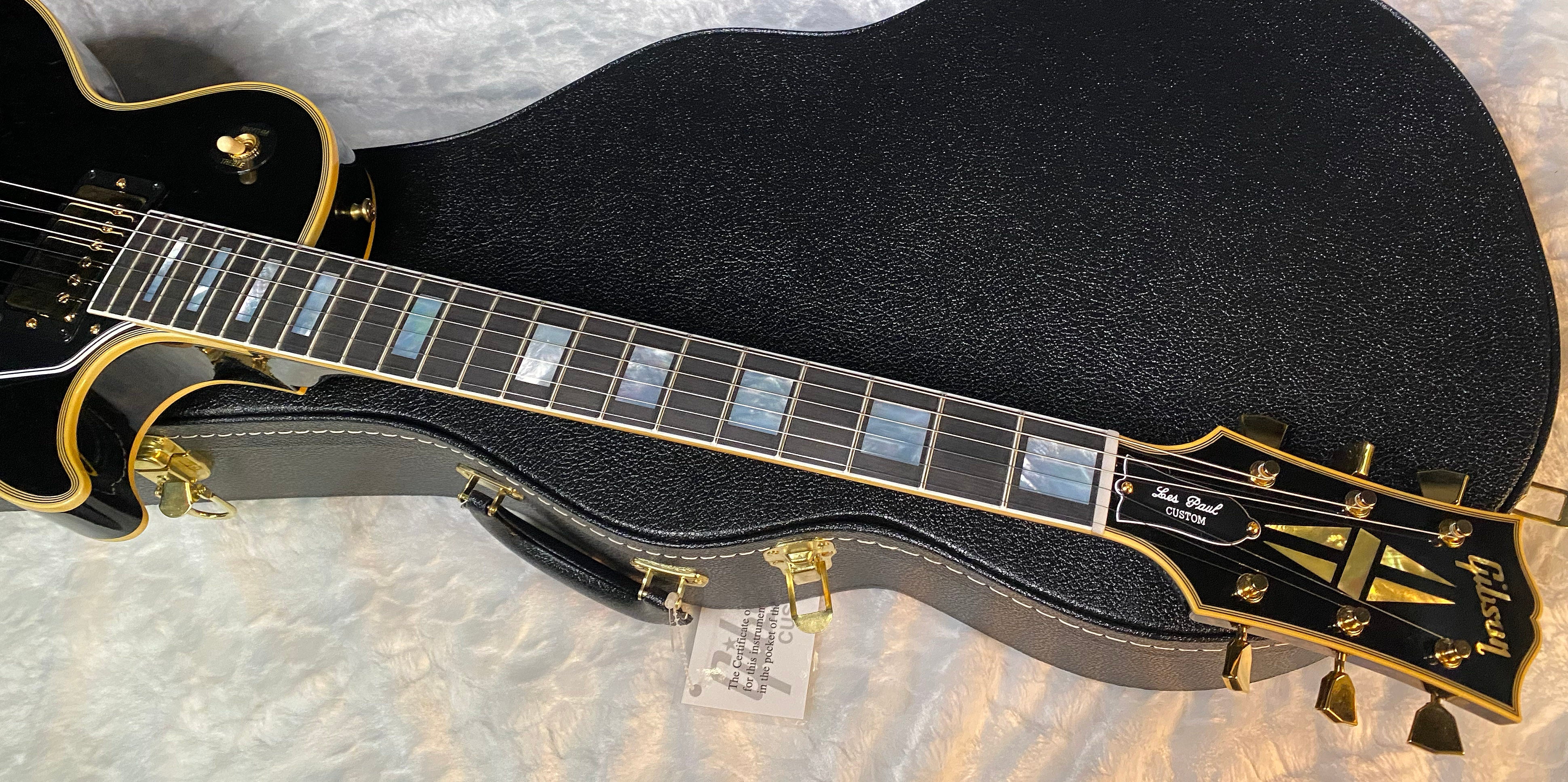 NEW! Gibson Custom Shop '68 Les Paul Custom Reissue - Gloss Ebony - Authorized Dealer - 9.1 lbs - G06175