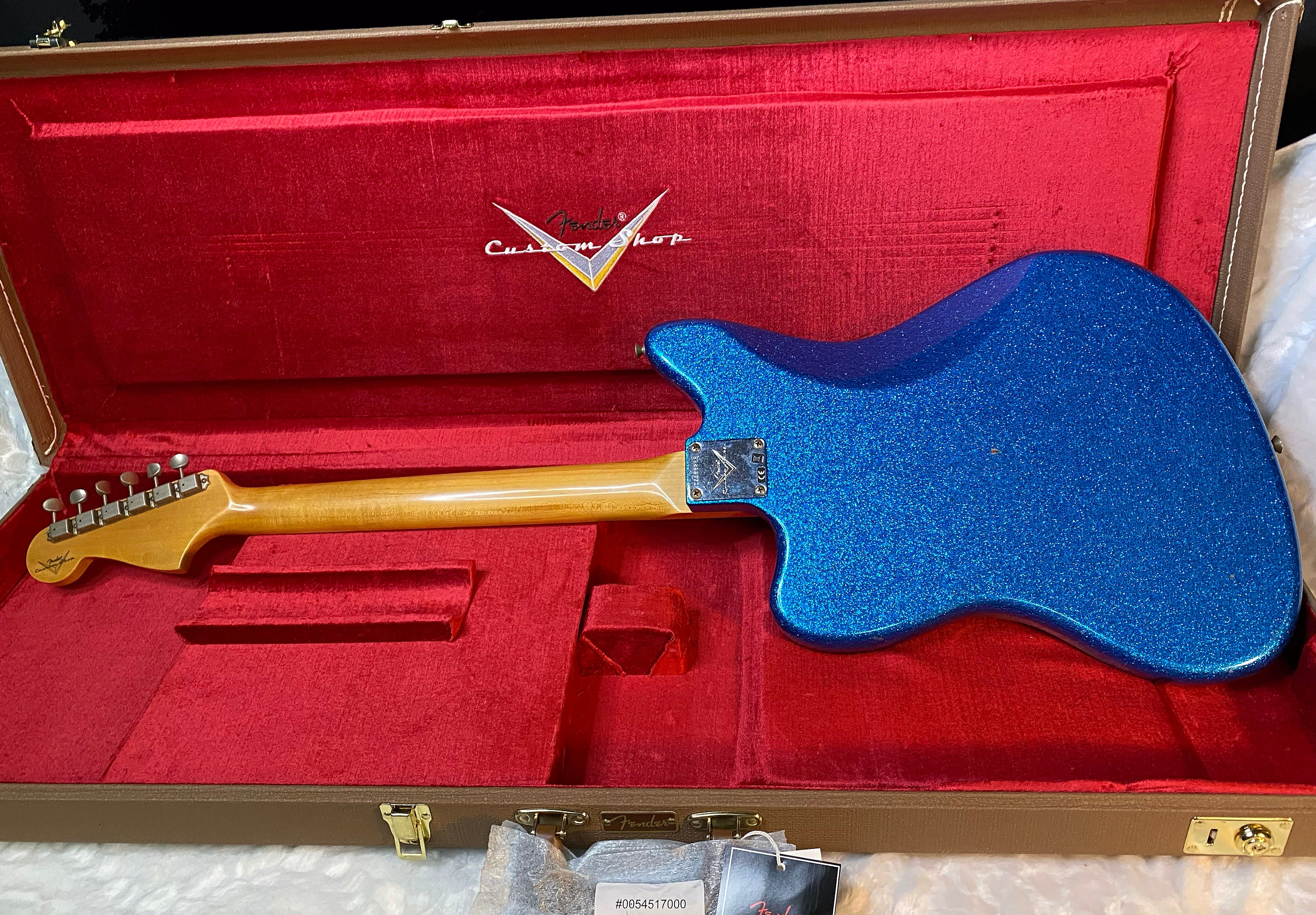 NEW! Fender Custom Shop '62 Reissue Jazzmaster Journeyman Relic - Blue Sparkle - Authorized Dealer - In-Stock! 8.2lbs - G05494