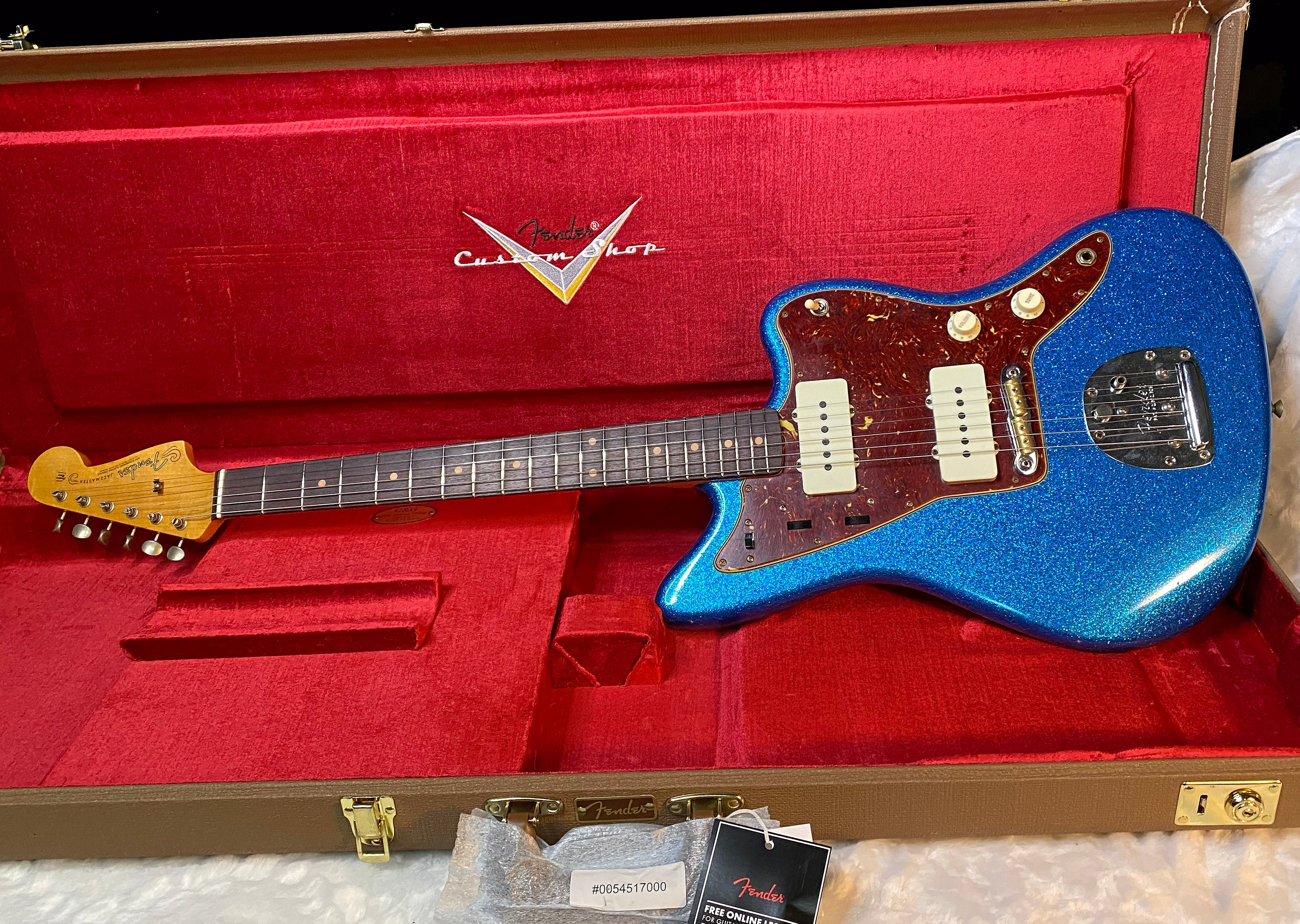 NEW! Fender Custom Shop '62 Reissue Jazzmaster Journeyman Relic - Blue Sparkle - Authorized Dealer - In-Stock! 8.2lbs - G05494