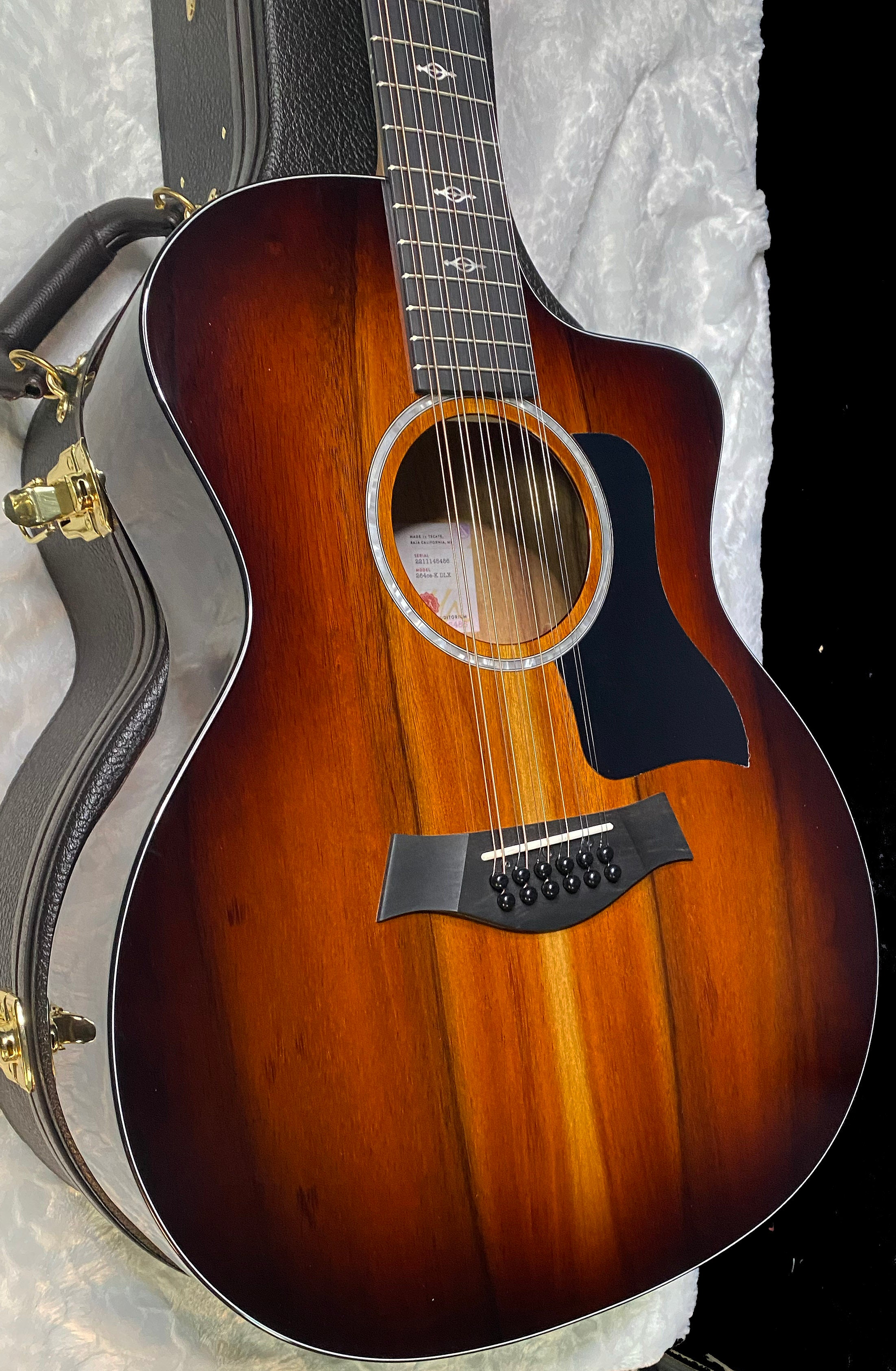 NEW! Taylor 264ce-K DLX Grand Auditorium 12-string Acoustic-Electric Guitar - Shaded Edge Burst - Authorized Dealer - 5.1lbs - G06224