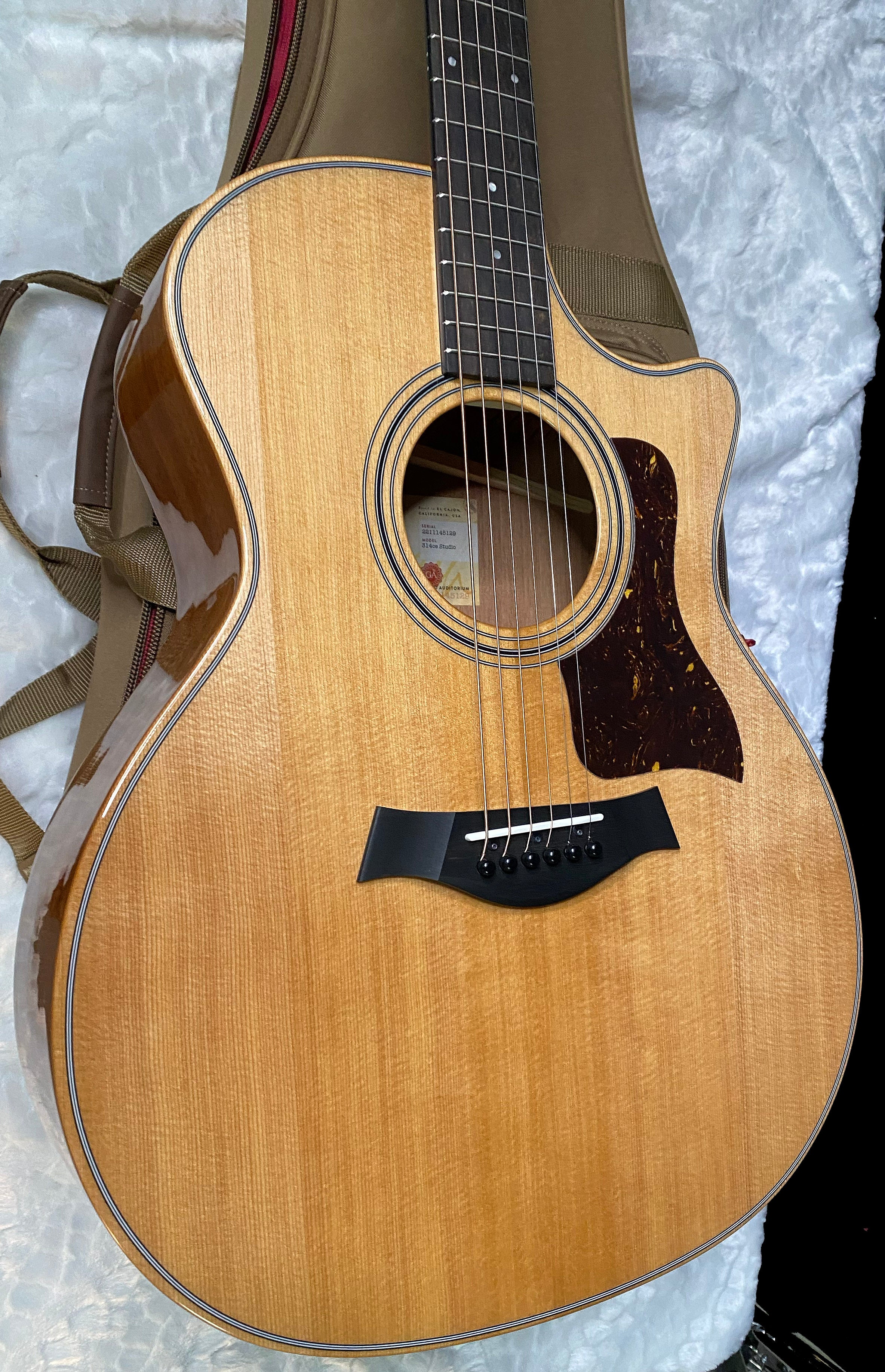 NEW! Taylor 314ce Studio Acoustic-Electric Guitar - Natural - Authorized Dealer - 4.45lbs - G06231