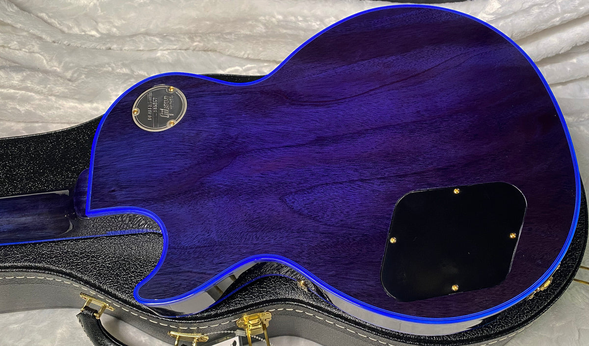 NEW! Gibson Dealer Select Custom Shop Les Paul Custom Blue Widow AAA Figured Flame Top - Authorized Dealer - 10.25lbs - G07682