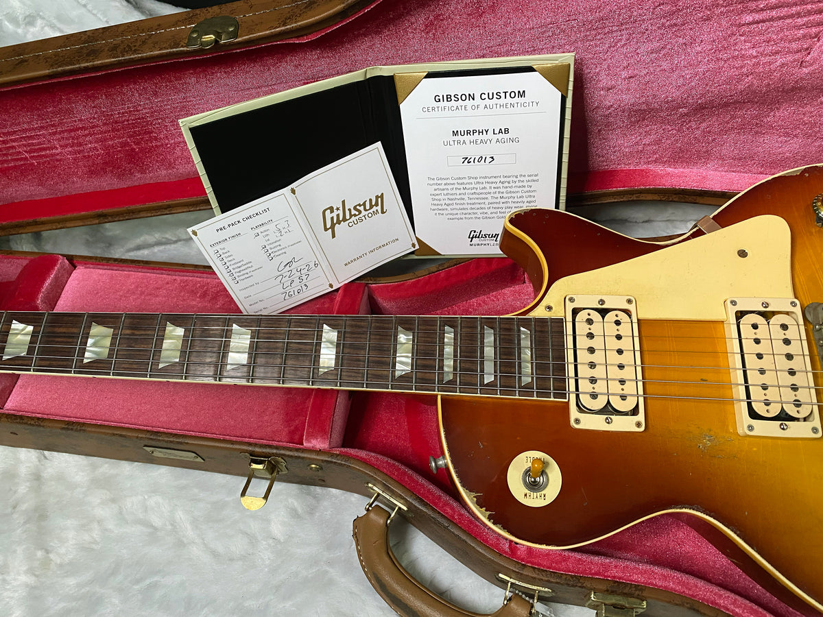 NEW! Gibson Custom 1957 Les Paul Standard Reissue - Refin Burst, Ultra Heavy Aged 2026 Limited Edition Collection - Only 7.95 lbs!! - IN-STOCK! - Authorized Dealer - G07681