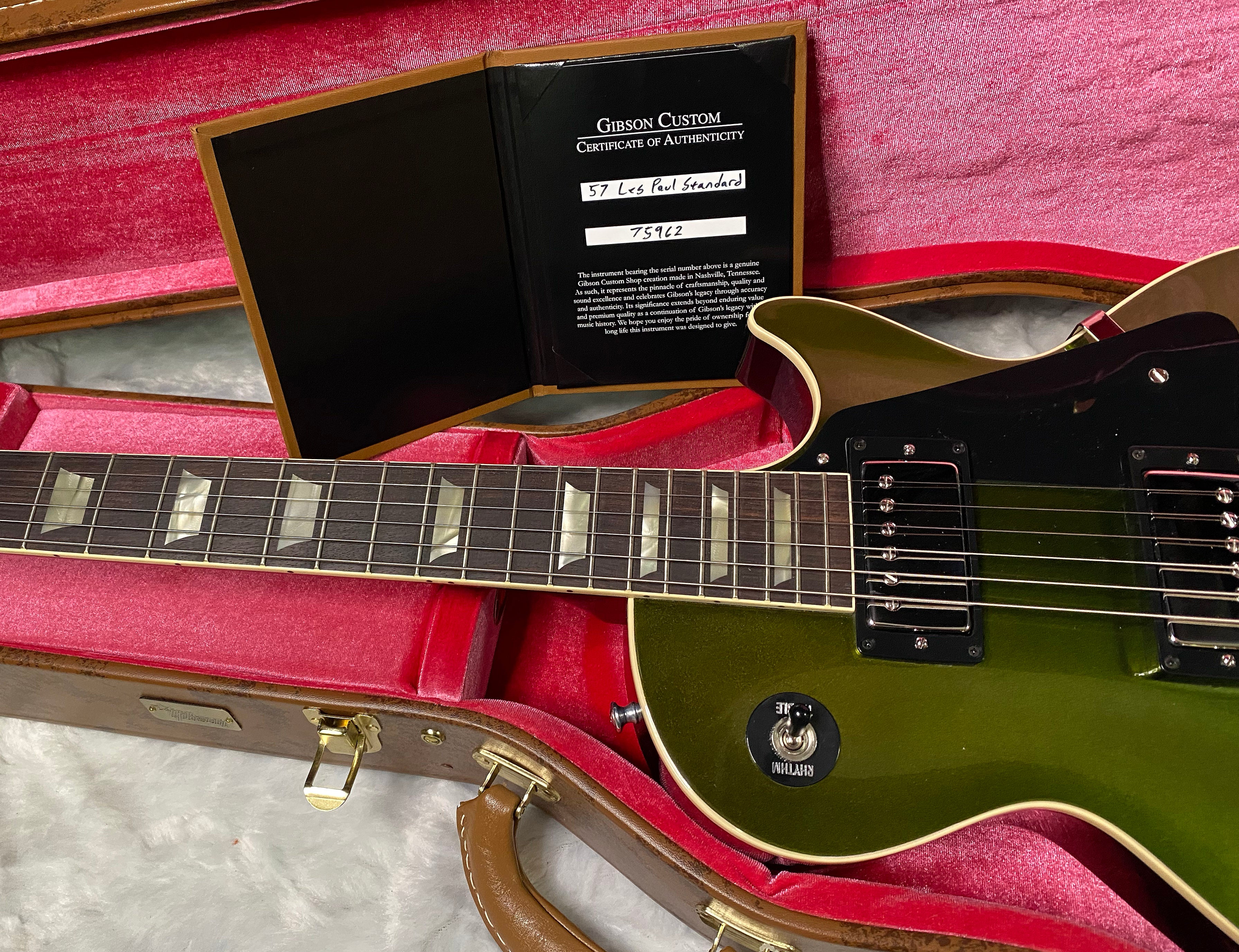 NEW Gibson Custom "Greatest Hits: Volume II Collection" 1957 Les Paul Reissue - Sweet Green Shift Top Gloss - Authorized Dealer - 8.8 lbs - G07684