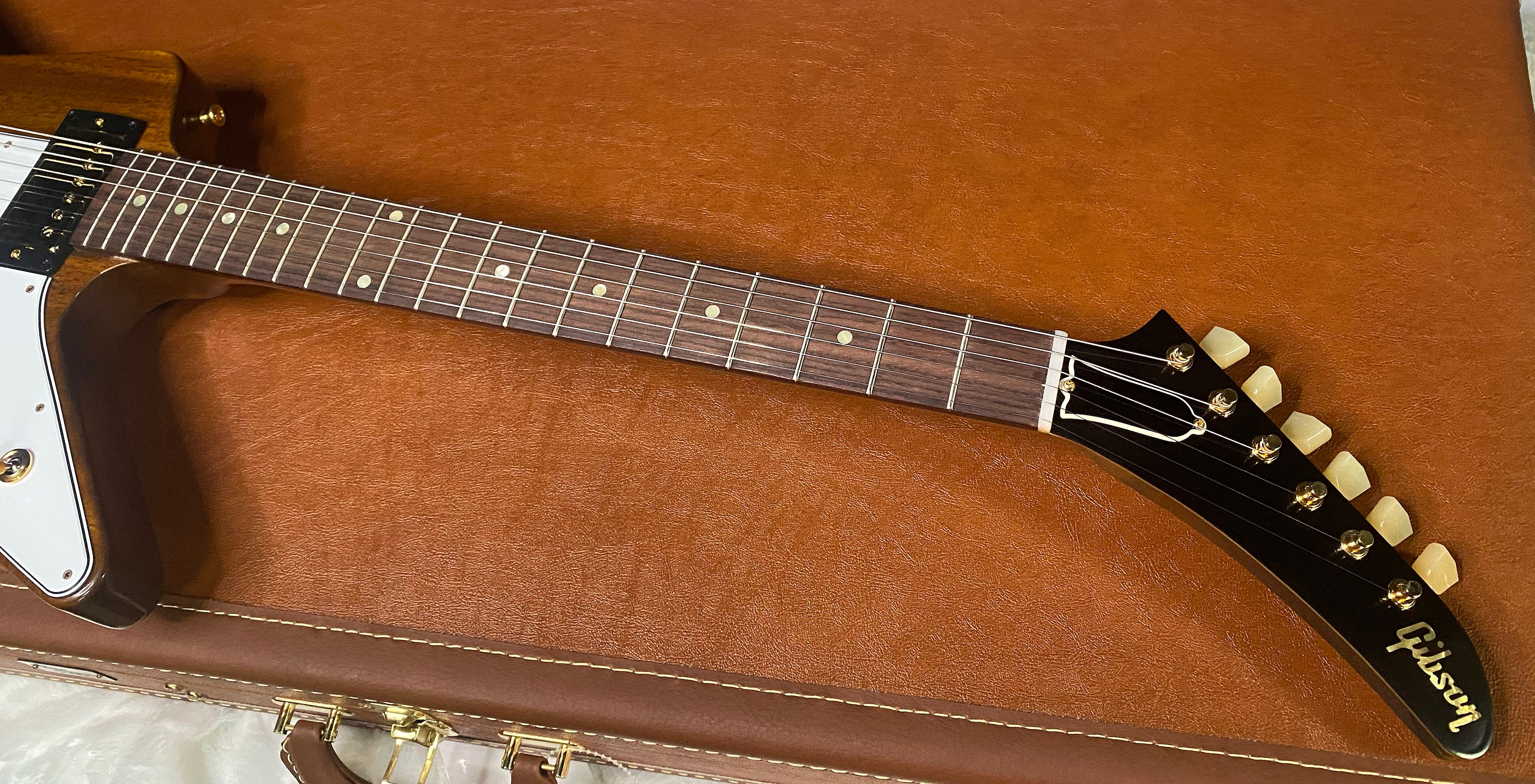 NEW! Gibson Custom 1958 Mahogany Explorer Reissue Electric Guitar - Antique Natural, VOS - Authorized Dealer - Only 8.1lbs - G06303