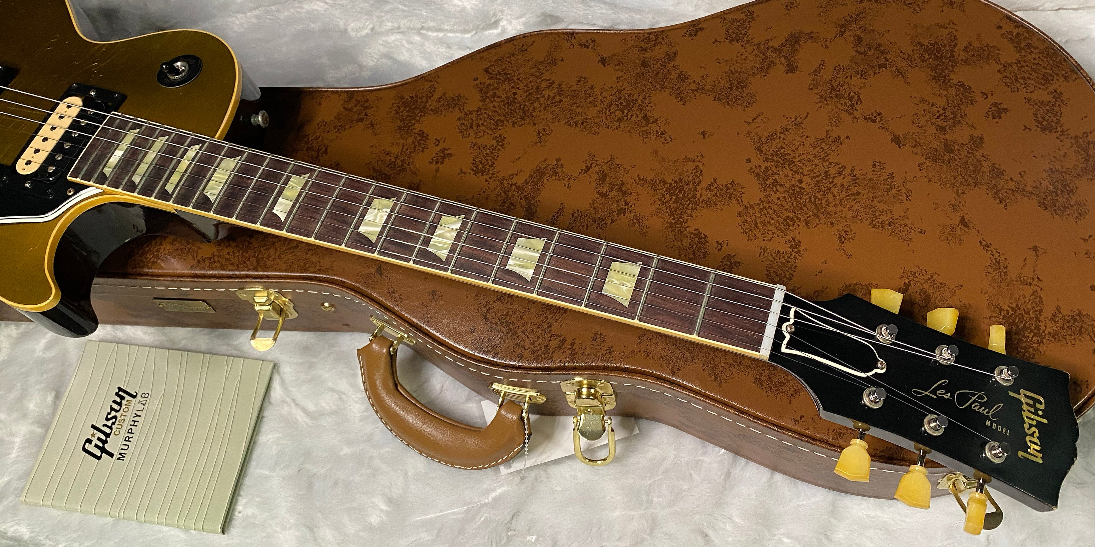NEW! Gibson Custom Shop Murphy Lab '57 Les Paul Goldtop - Dark Back - Light Aged - Authorized Dealer - 9 lbs - G07683