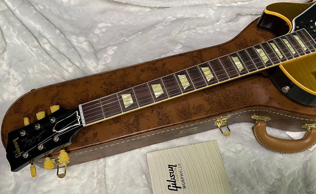 NEW! Gibson Custom Shop Murphy Lab '57 Les Paul Goldtop - Dark Back - Light Aged - Authorized Dealer - 9 lbs - G07683