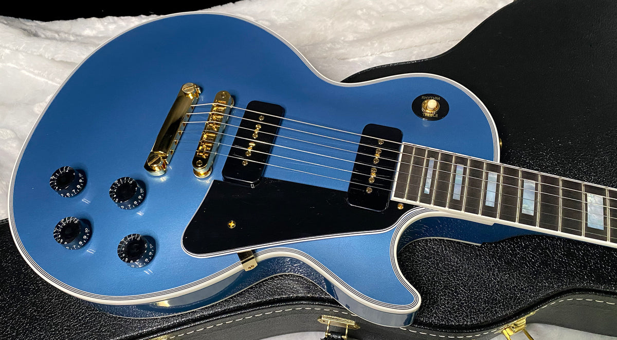 NEW! Gibson Les Paul Custom - Dealer Select - P90 Pick-Ups - Pelham Blue VOS - Custom Shop M2M - Authorized Dealer - Only 9lbs - G07687