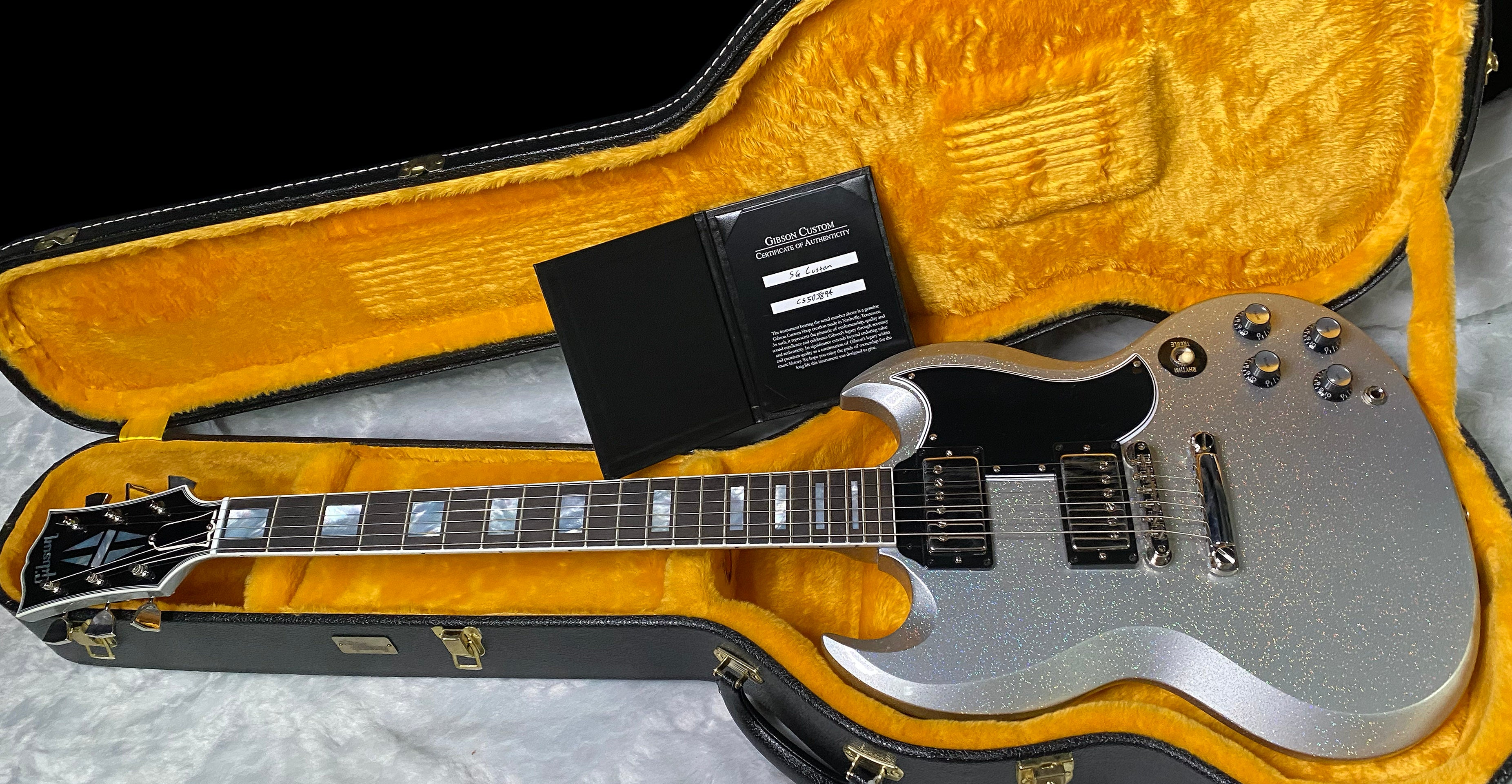 NEW! Gibson Custom SG Custom Electric Guitar - Radiant Sparkle - WOW! Just Incredible! 7lbs - Authorized Dealer - G07678