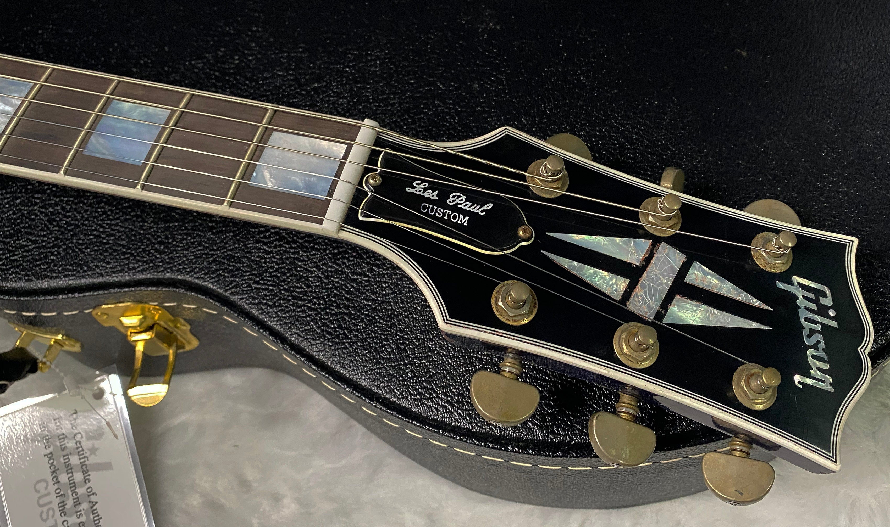 NEW! Gibson Custom Les Paul Custom AAAA Figured Monster Maple Top - Nordic Blue, Heavy Aging - 8.5lbs - G067685