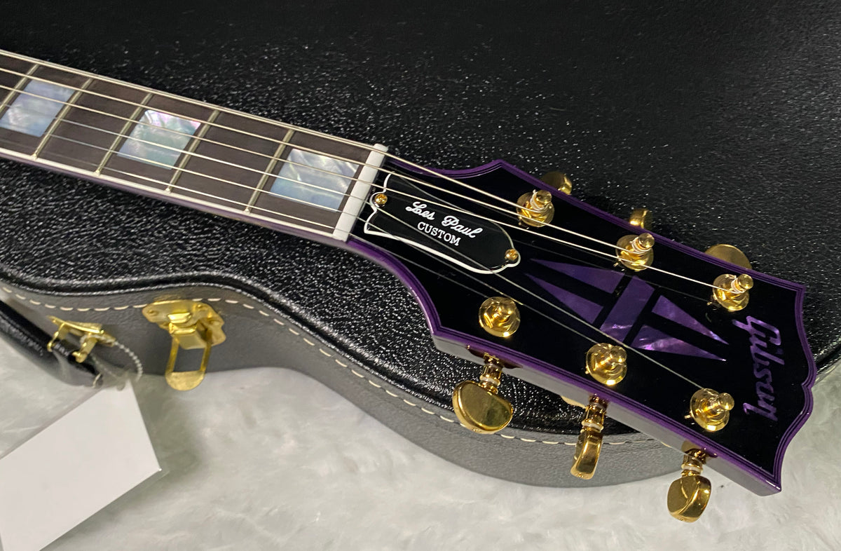 NEW! Gibson Dealer Select Custom Shop Les Paul Custom Purple Widow AAA Figured Flame Top - Authorized Dealer - 9.9 lbs - G07675