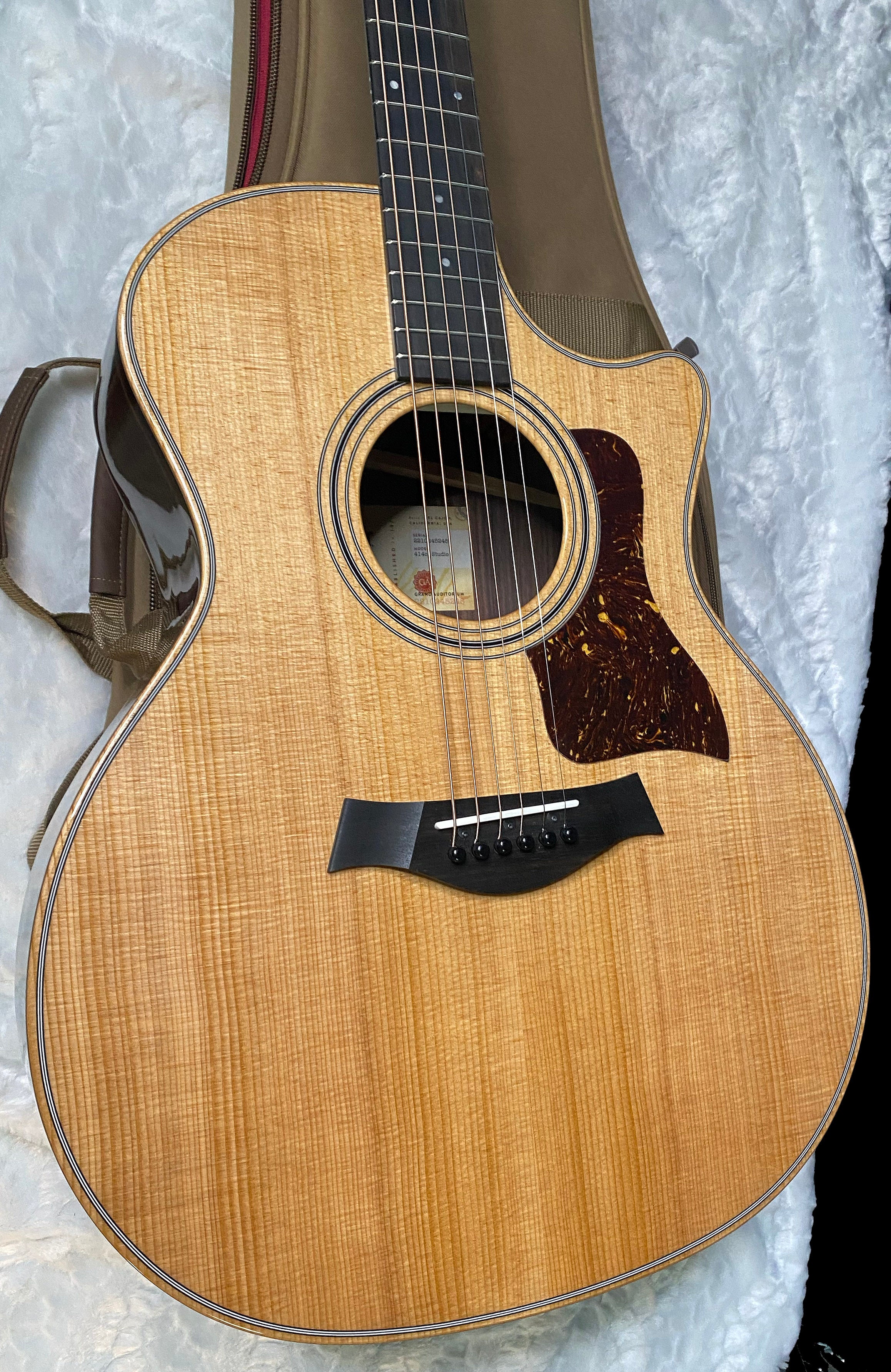 NEW! Taylor 414ce Studio Acoustic-Electric Guitar - Natural - 4.8lbs - Authorized Dealer - G06255
