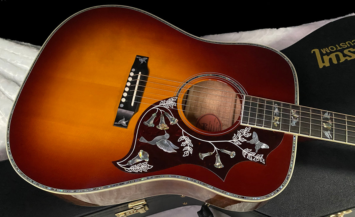 NEW! Gibson Hummingbird Custom Koa - Dealer Select - Autumnburst - Authorized Dealer - Custom Shop - 4.6 lbs - G07696