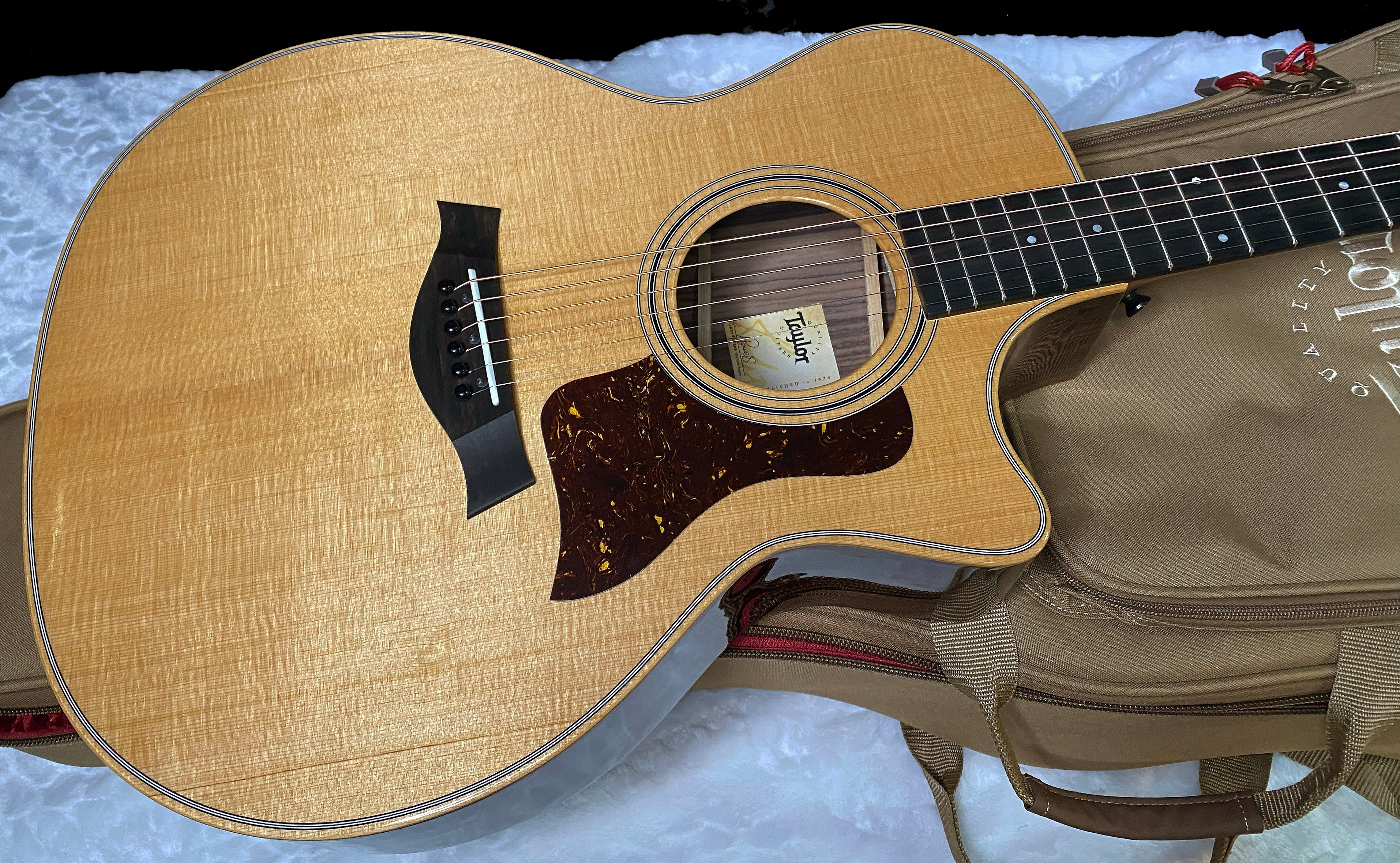 NEW! Taylor 414ce Studio Acoustic-Electric Guitar - Natural - 4.7lbs - Authorized Dealer - G06216