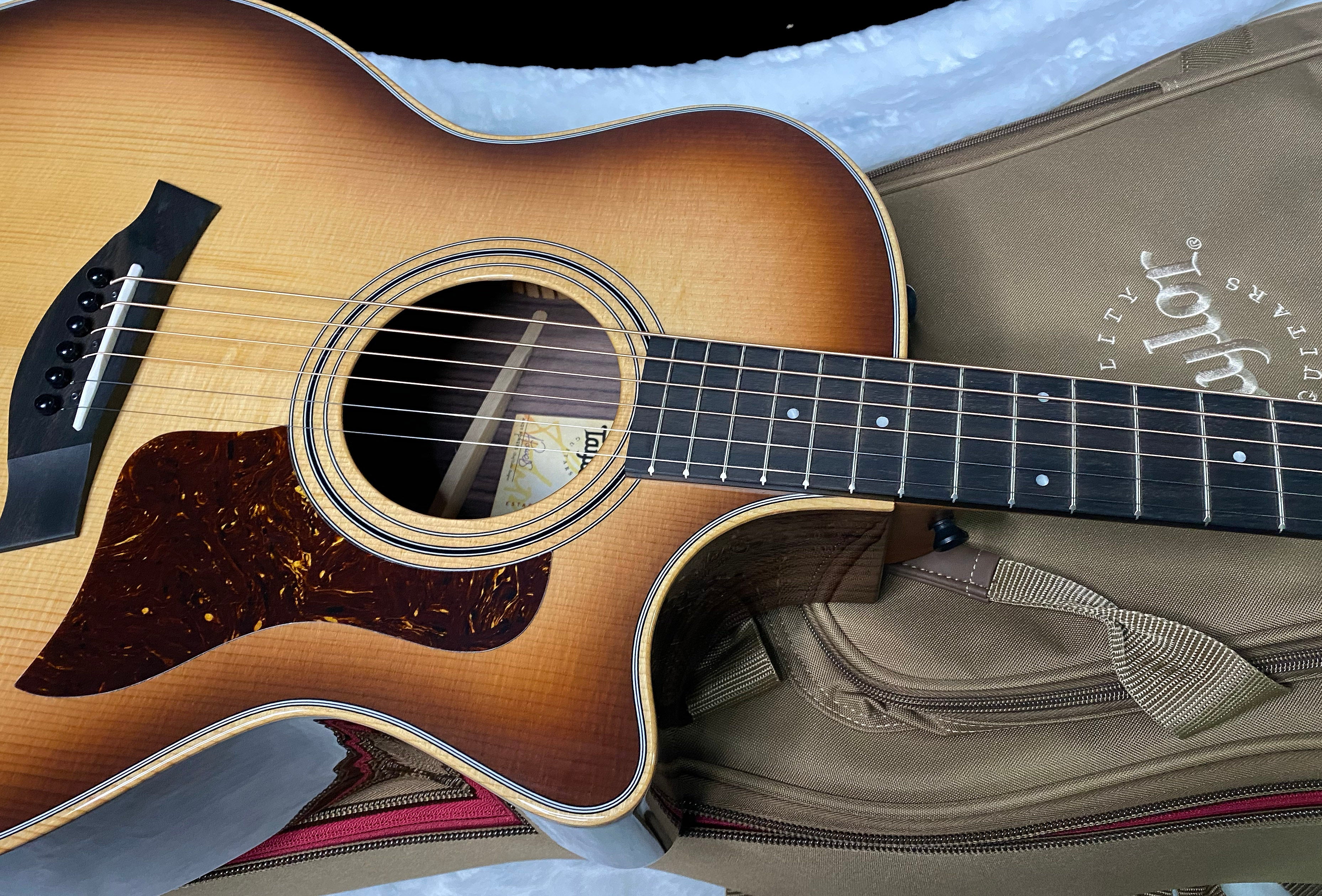 NEW! Taylor 414ce Studio Acoustic-Electric Guitar - Shaded Edgeburst - 4.75lbs - Authorized Dealer - G06278