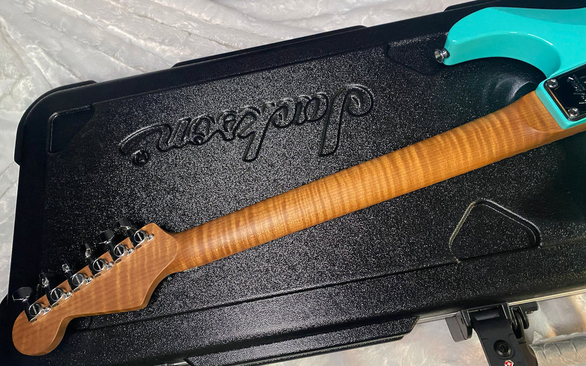 NEW ! Jackson Custom Shop Dinky HSH - Roasted Maple Neck & Fretboard - DK - Seafoam Green - Authorized Dealer - 8.1 lbs - G07719