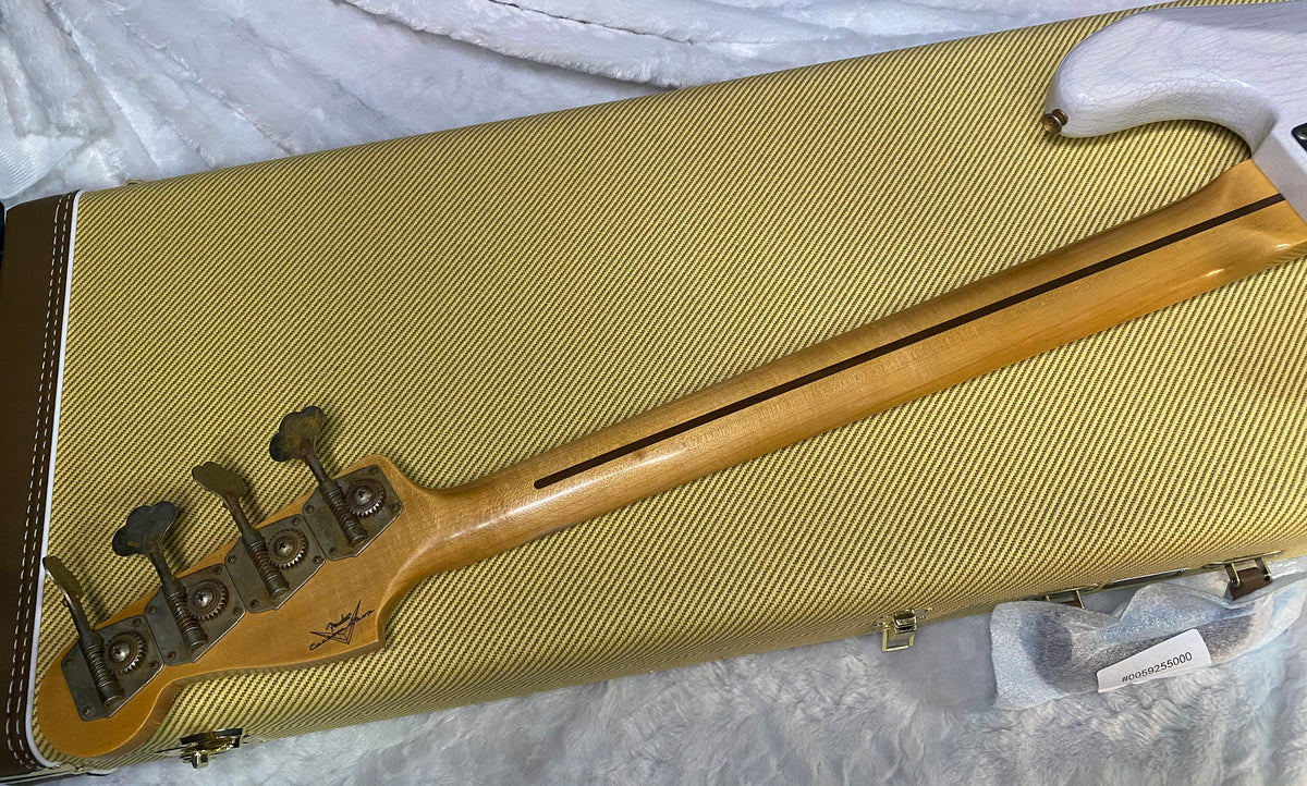 NEW! Fender Custom Shop 1958 Precision Bass Ash Body Journeyman Relic - White Blonde - Authorized Dealer - 8.8lbs - G07723