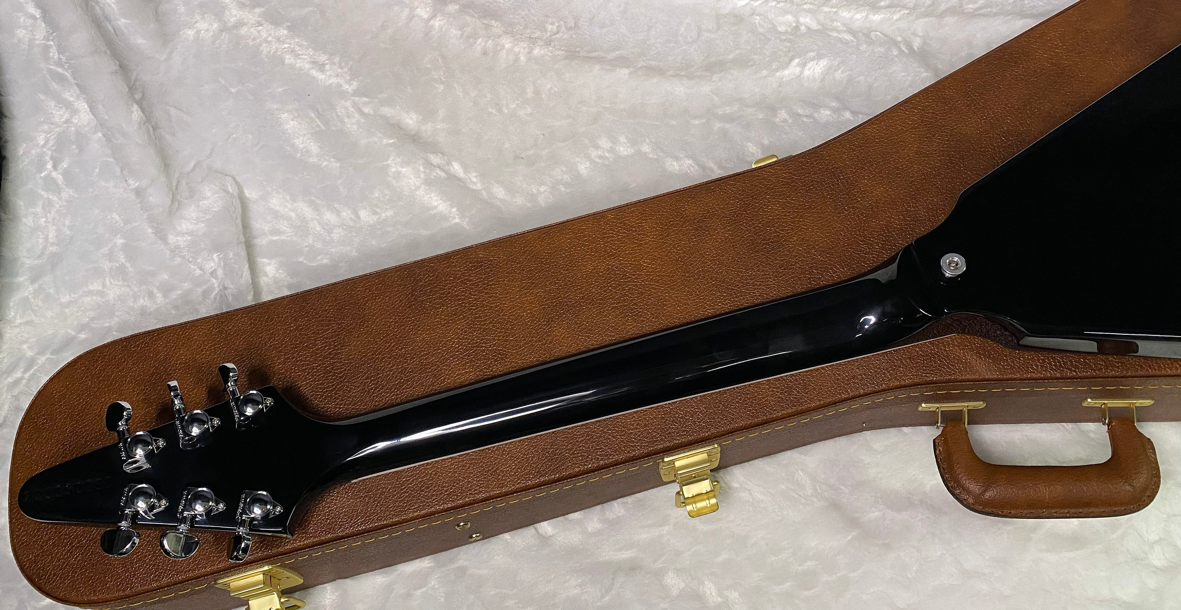 NEW! Gibson '70s Flying V Mirror Electric Guitar Ebony - Limited Edition - Only 7lbs! Authorized Dealer - G06309