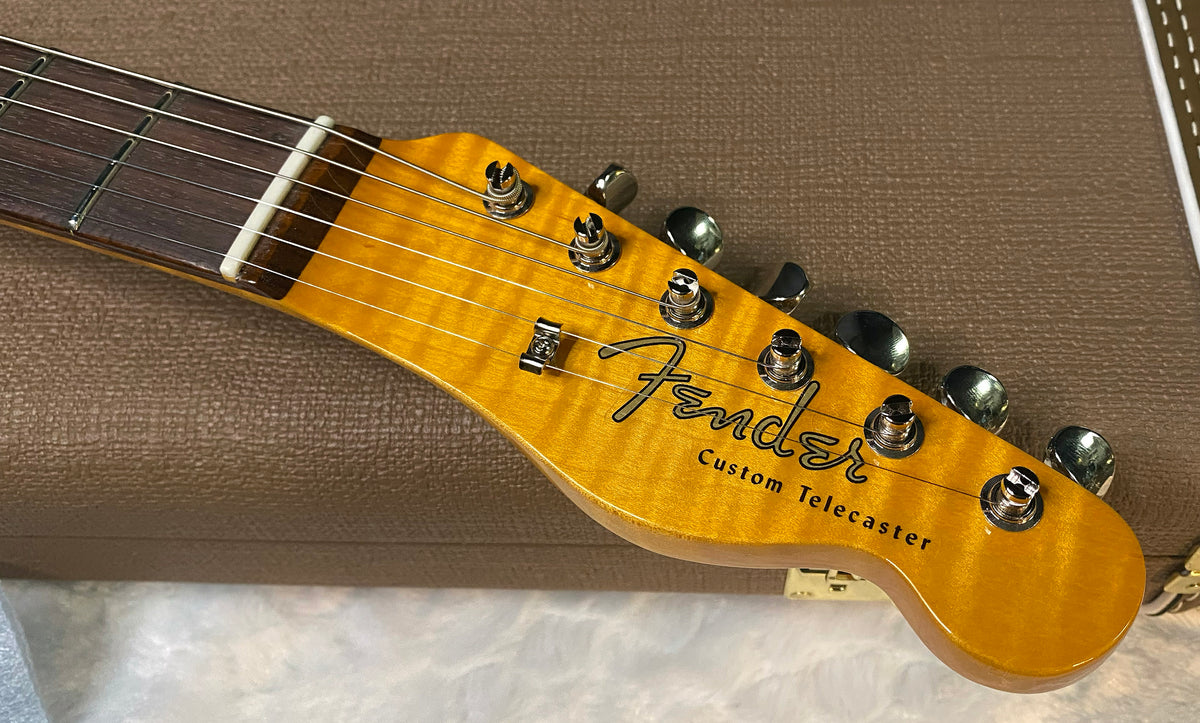 NEW! Fender Custom Shop Flamethrower Telecaster Custom - NOS - Modern Specs - Texas Special Pick-Ups - AAAA Flamed Neck - Purple Sparkle - Authorized Dealer - 7.7lbs - G07725